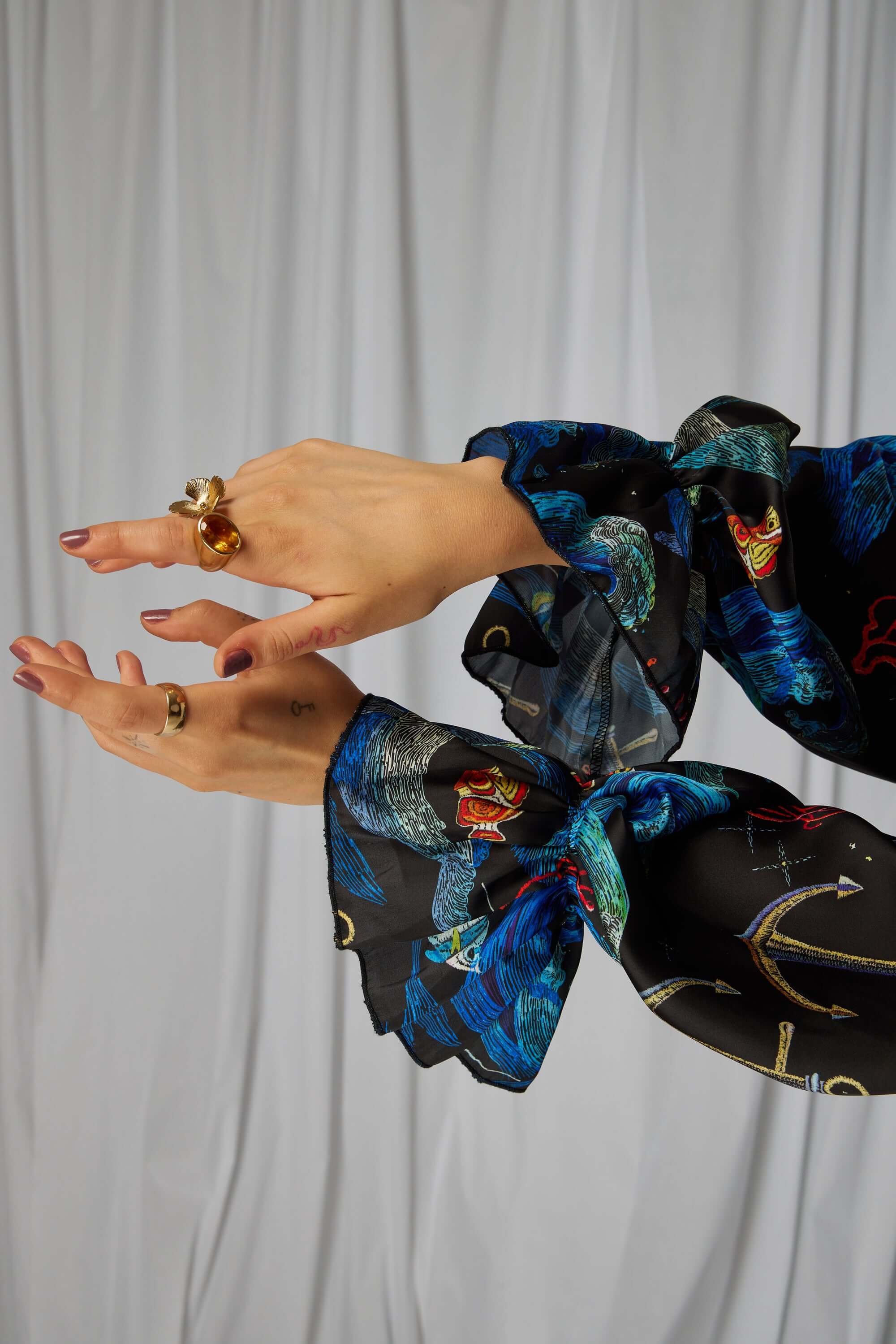 Trigalière shirt in Storm print