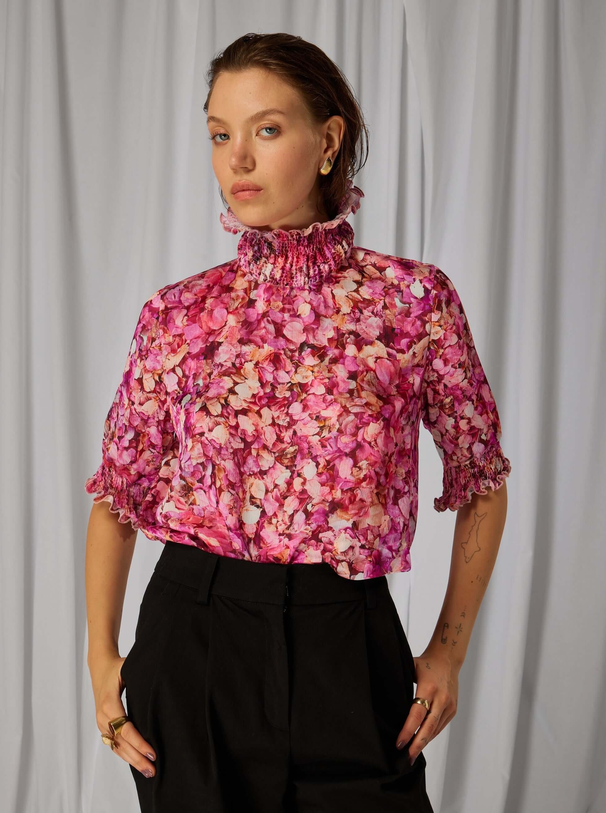 Dries top in Cabaret print