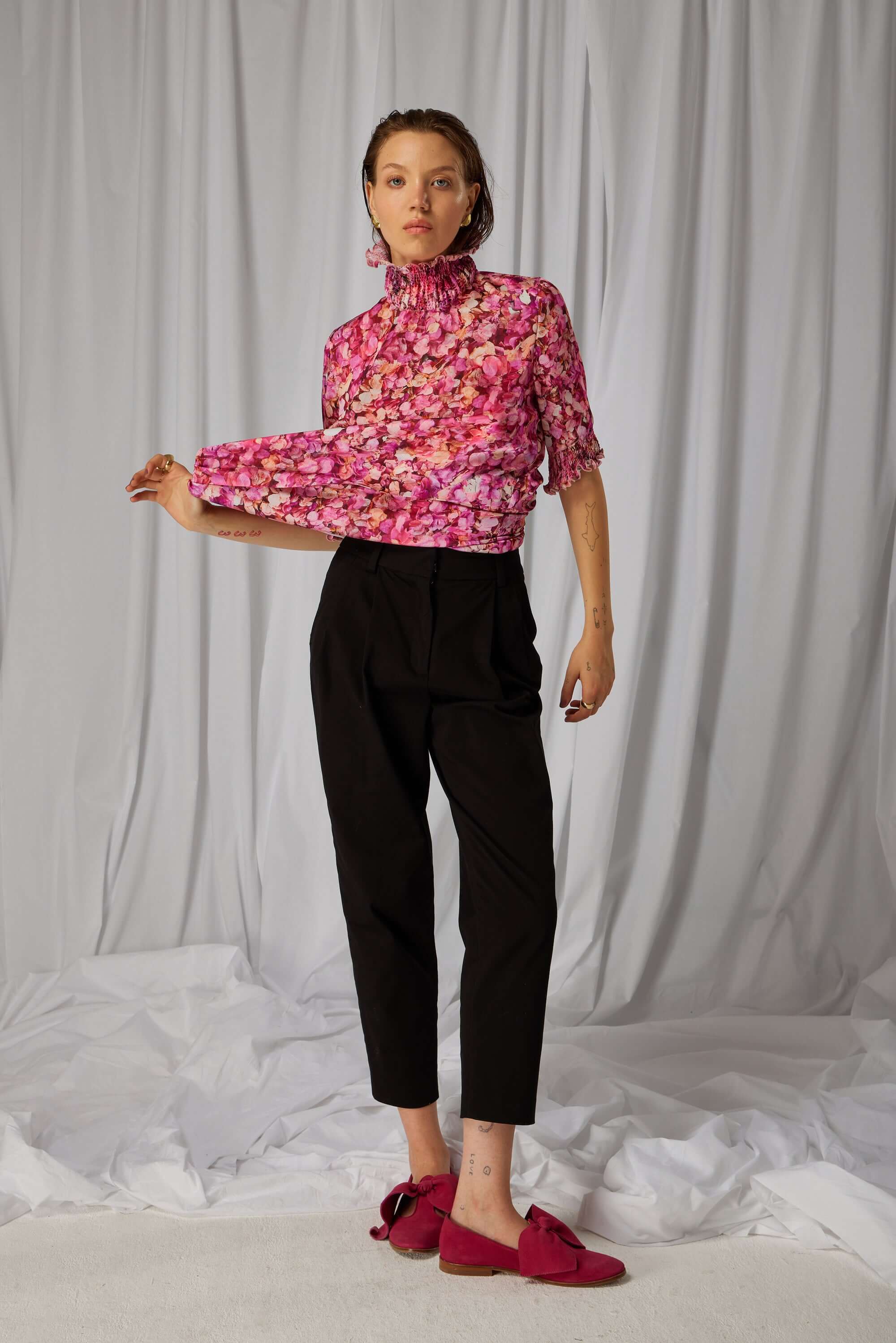 Dries top in Cabaret print