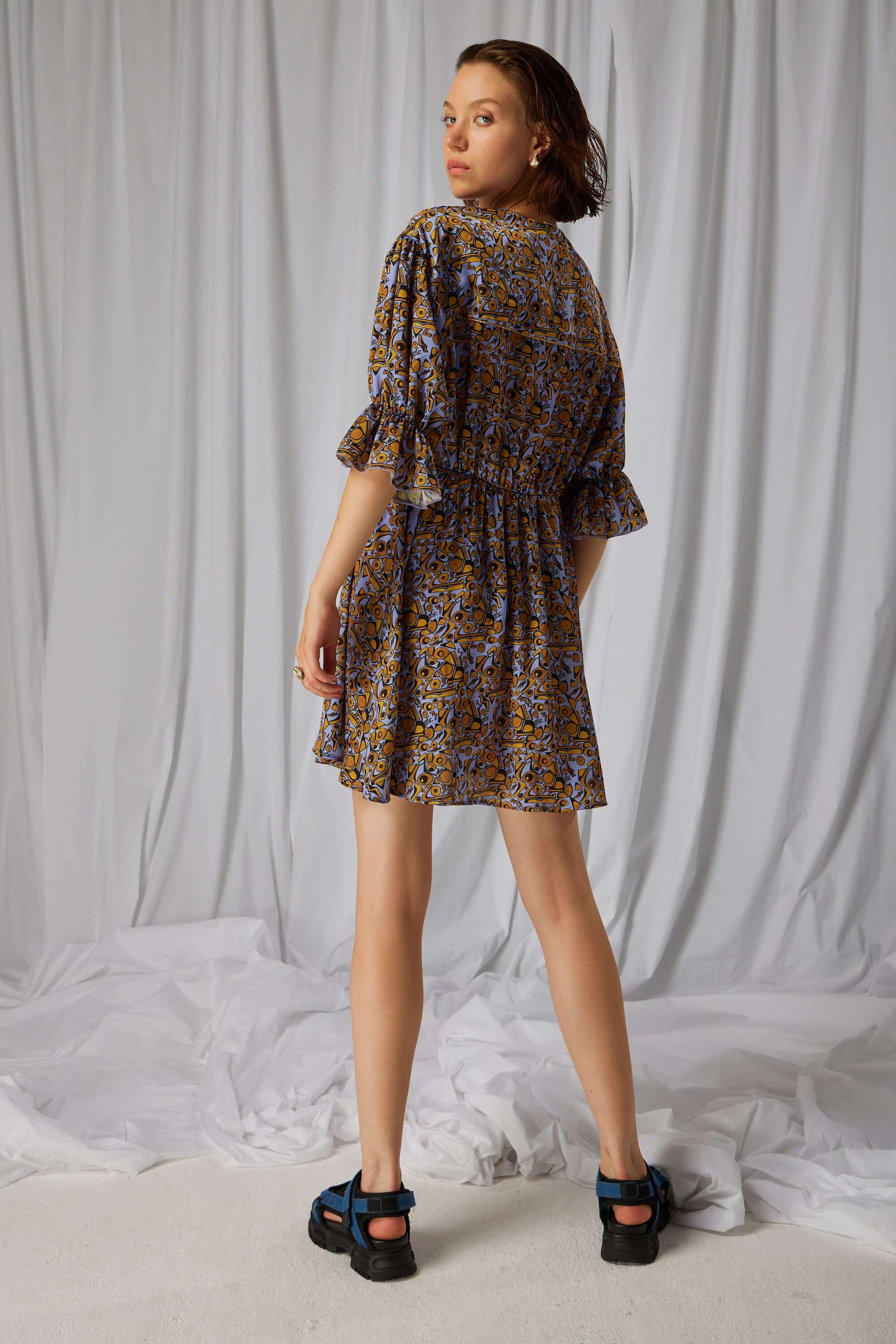 Robe Beausserie en imprimé Art Déco