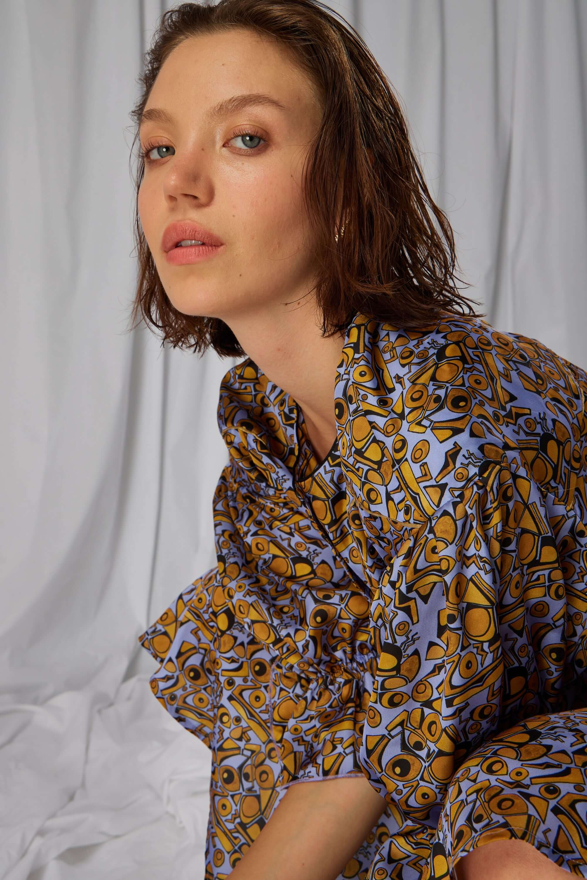 Robe Beausserie en imprimé Art Déco