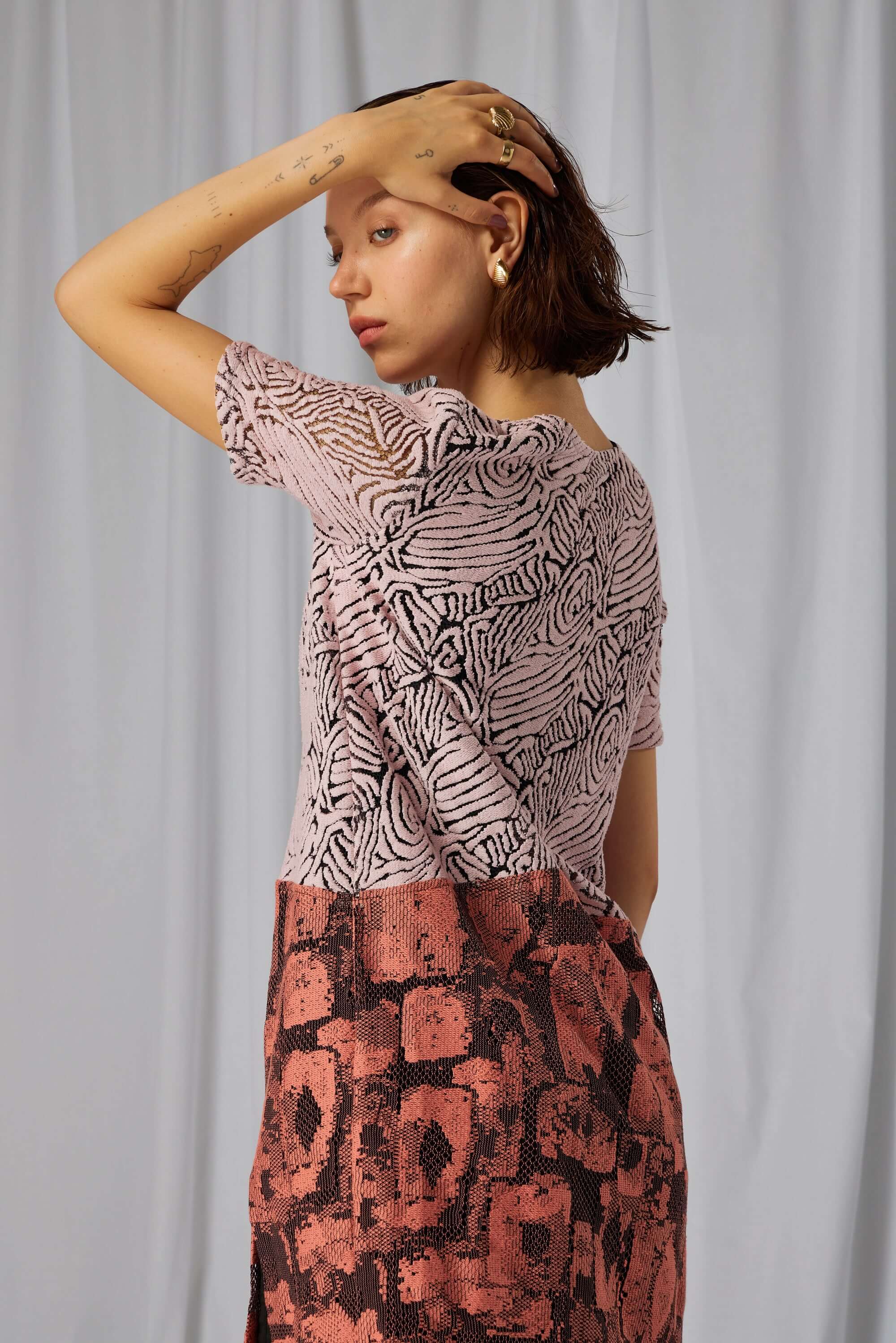 Egon dress in Organic lace