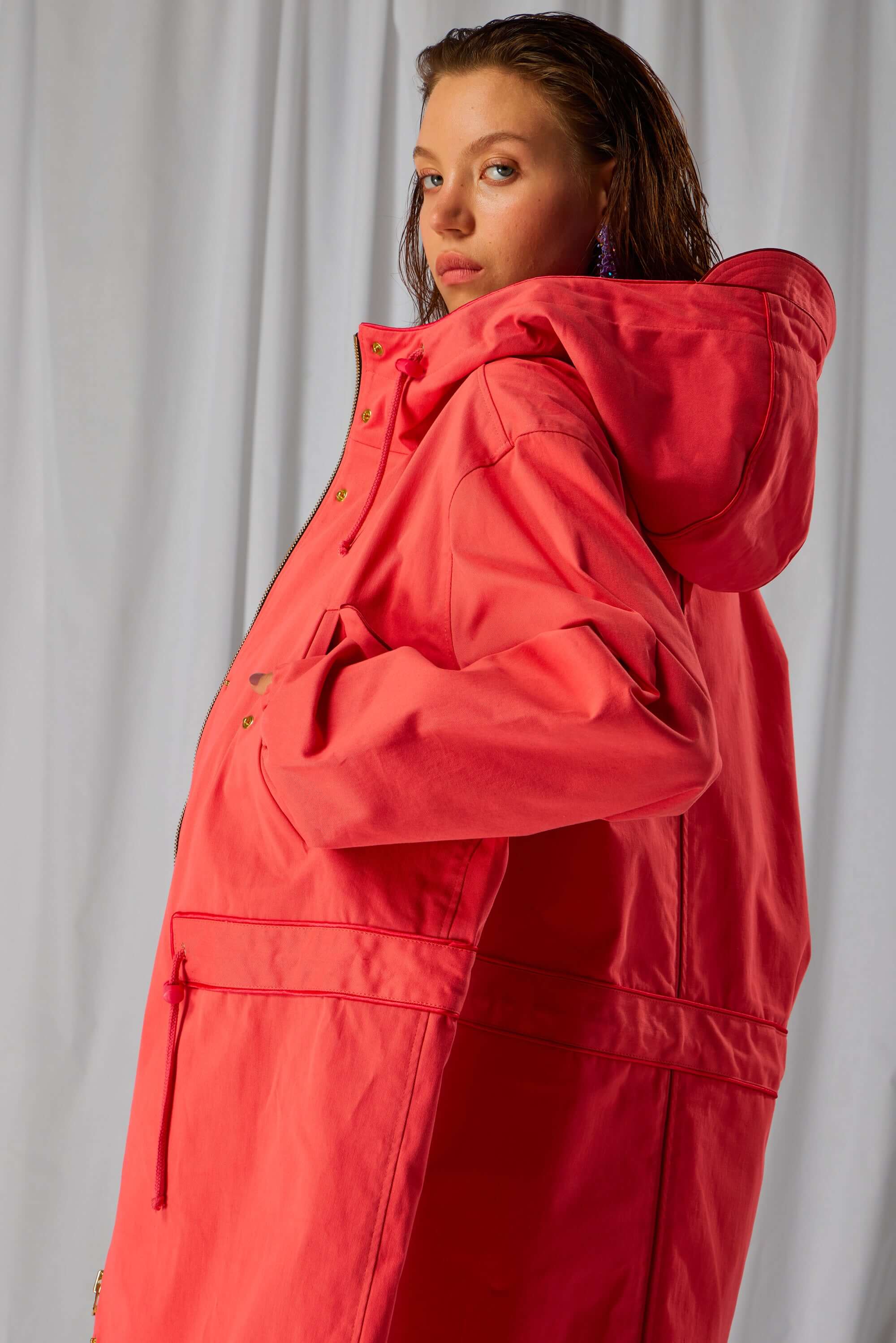 Parka Onur en coton Bleu de Travail