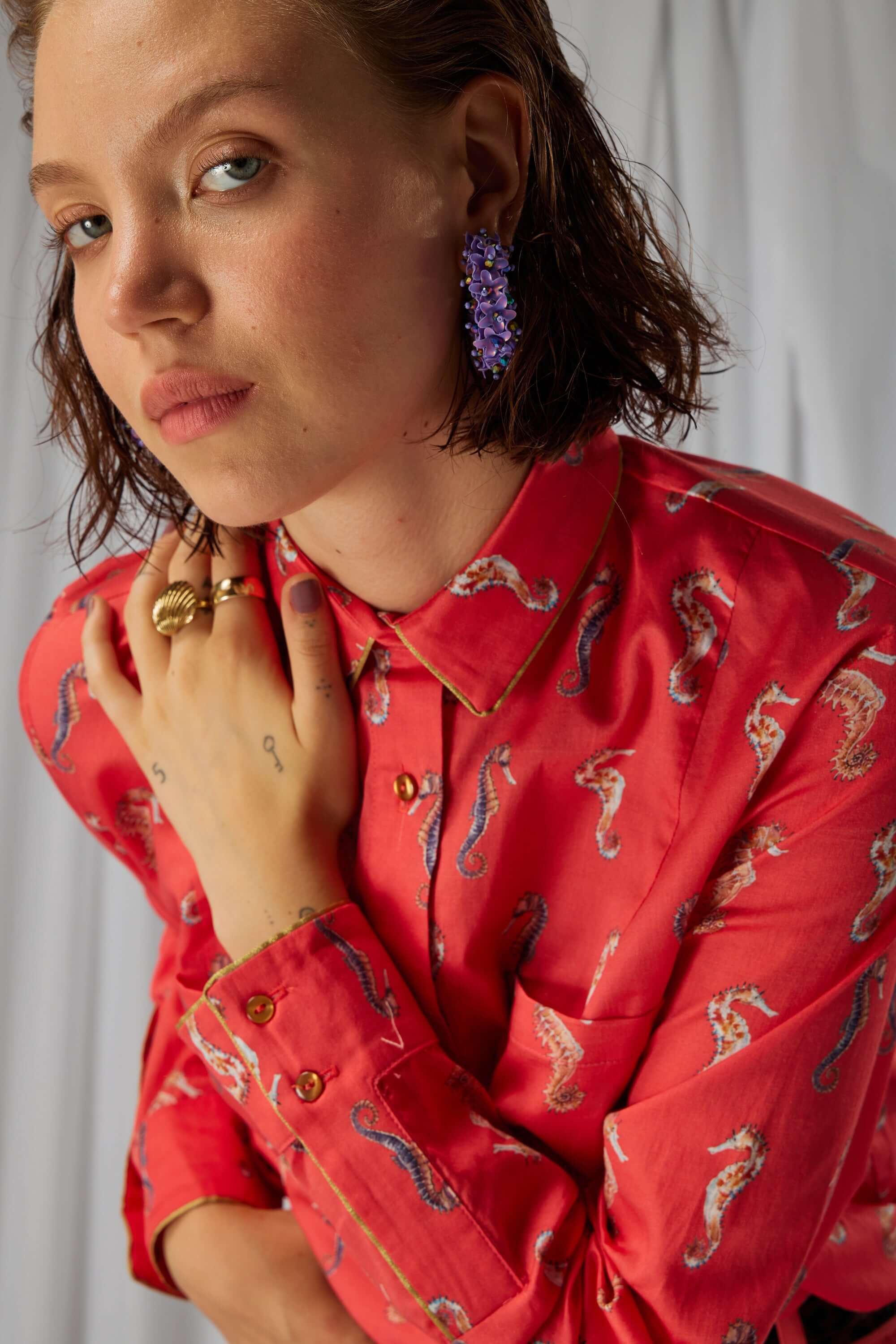 Chemise Dori en imprimé Gravure