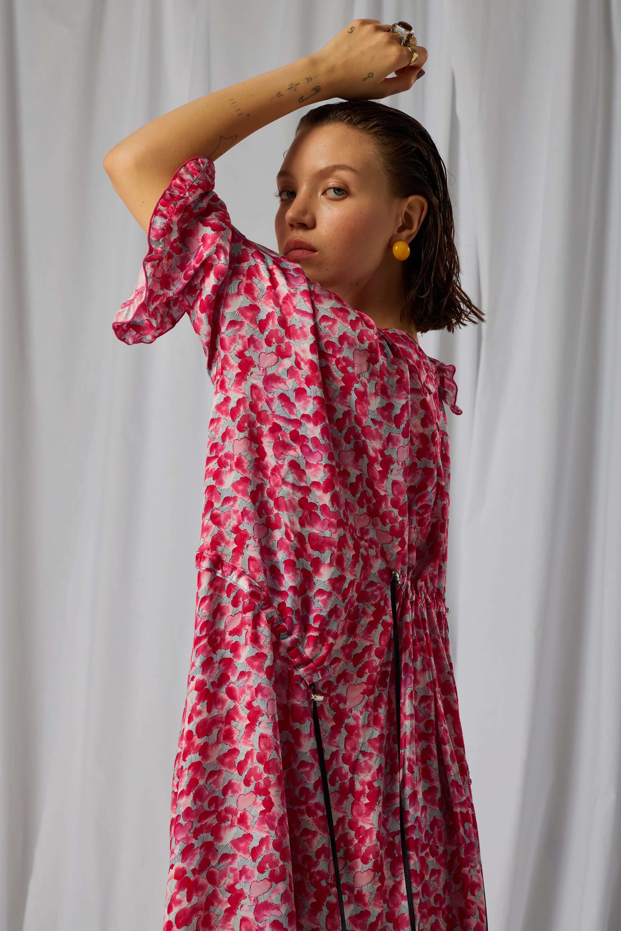 Scarlett dress in Halo print