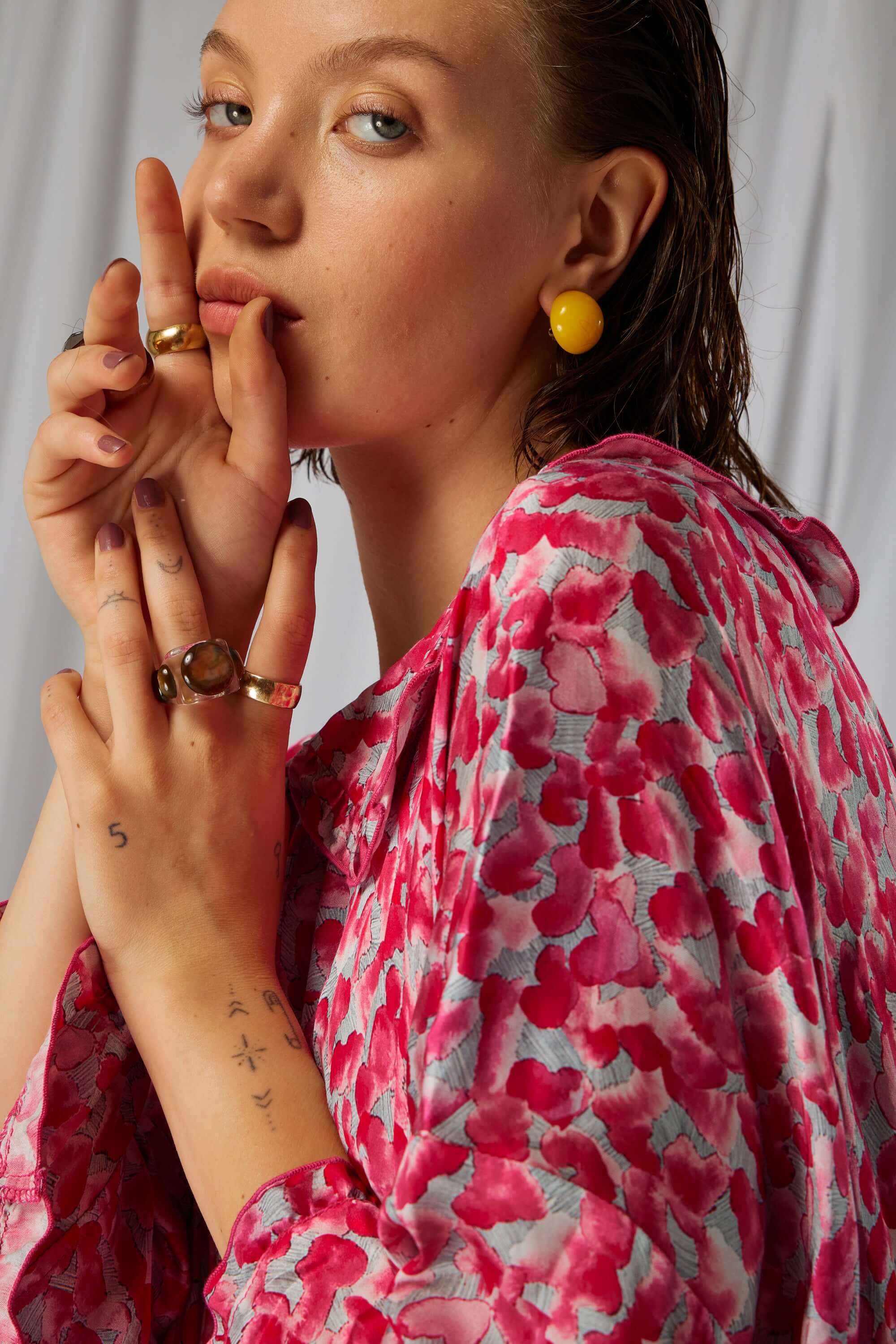 Scarlett dress in Halo print