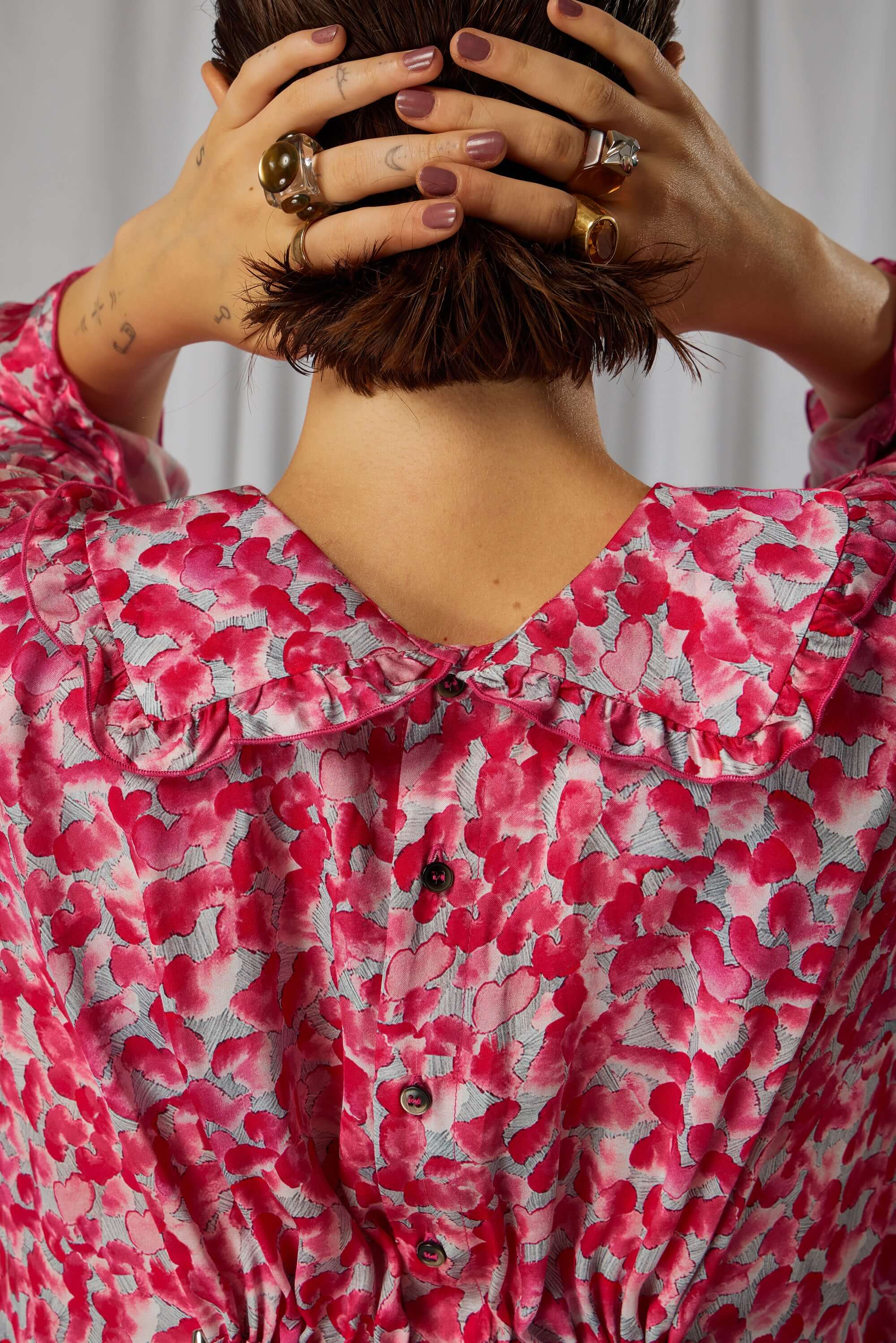 Scarlett dress in Halo print