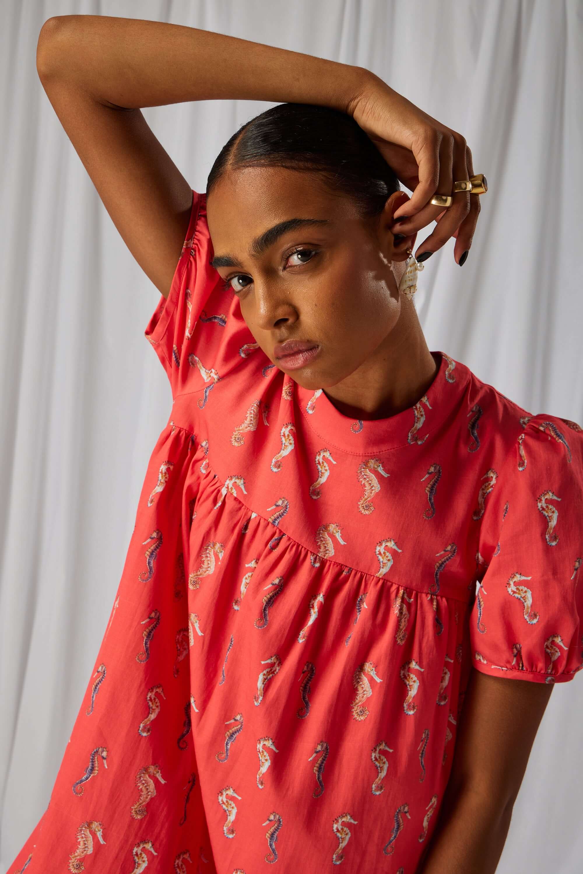 Robe Gaya en imprimé Gravure