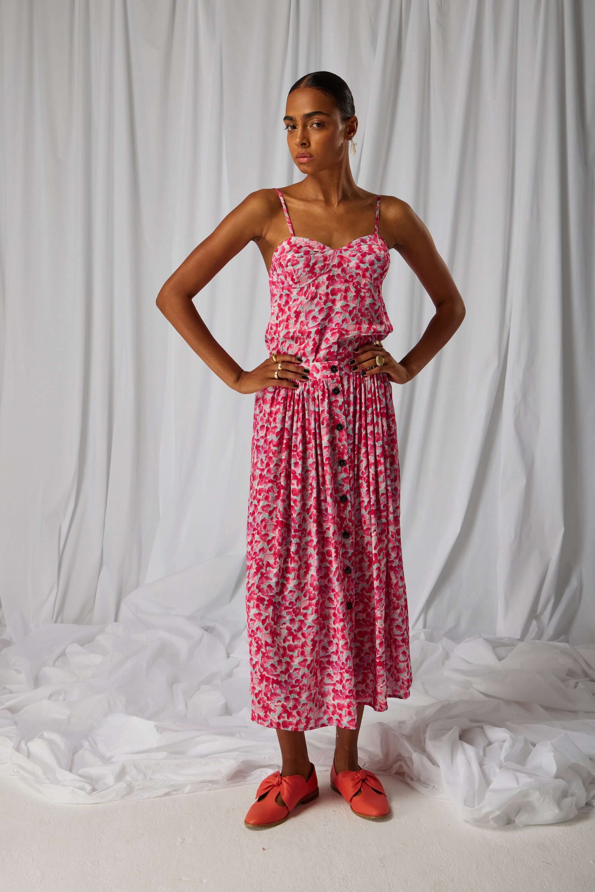 Orso long skirt in Halo print