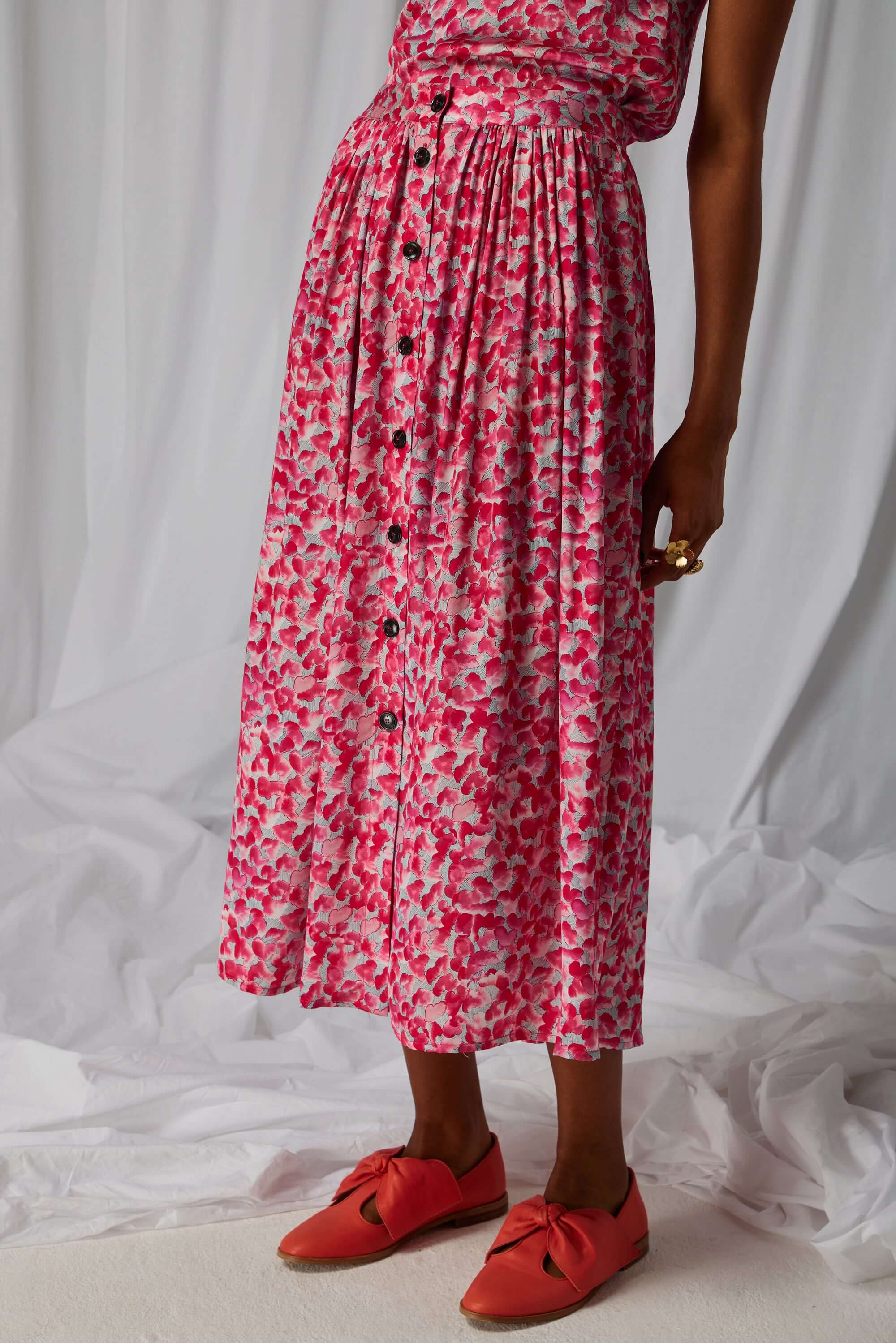 Orso long skirt in Halo print