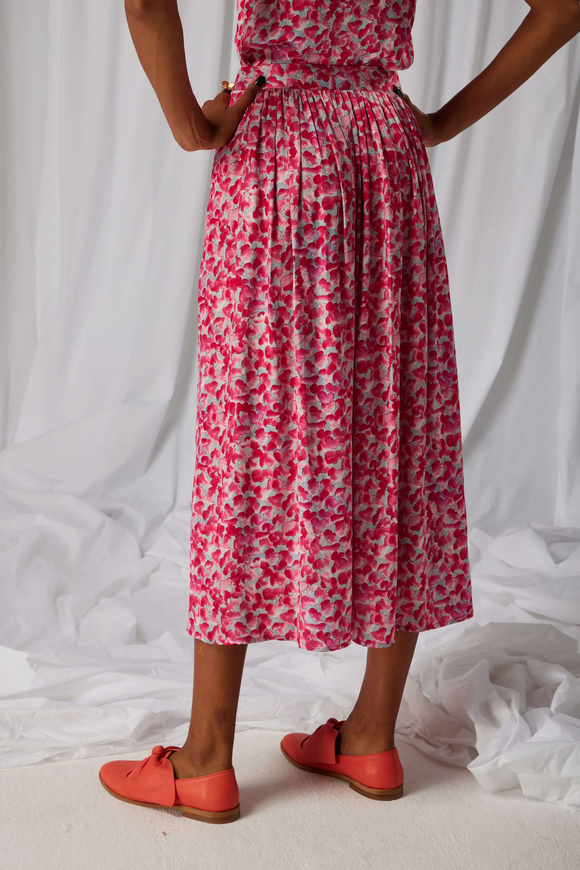 Orso long skirt in Halo print