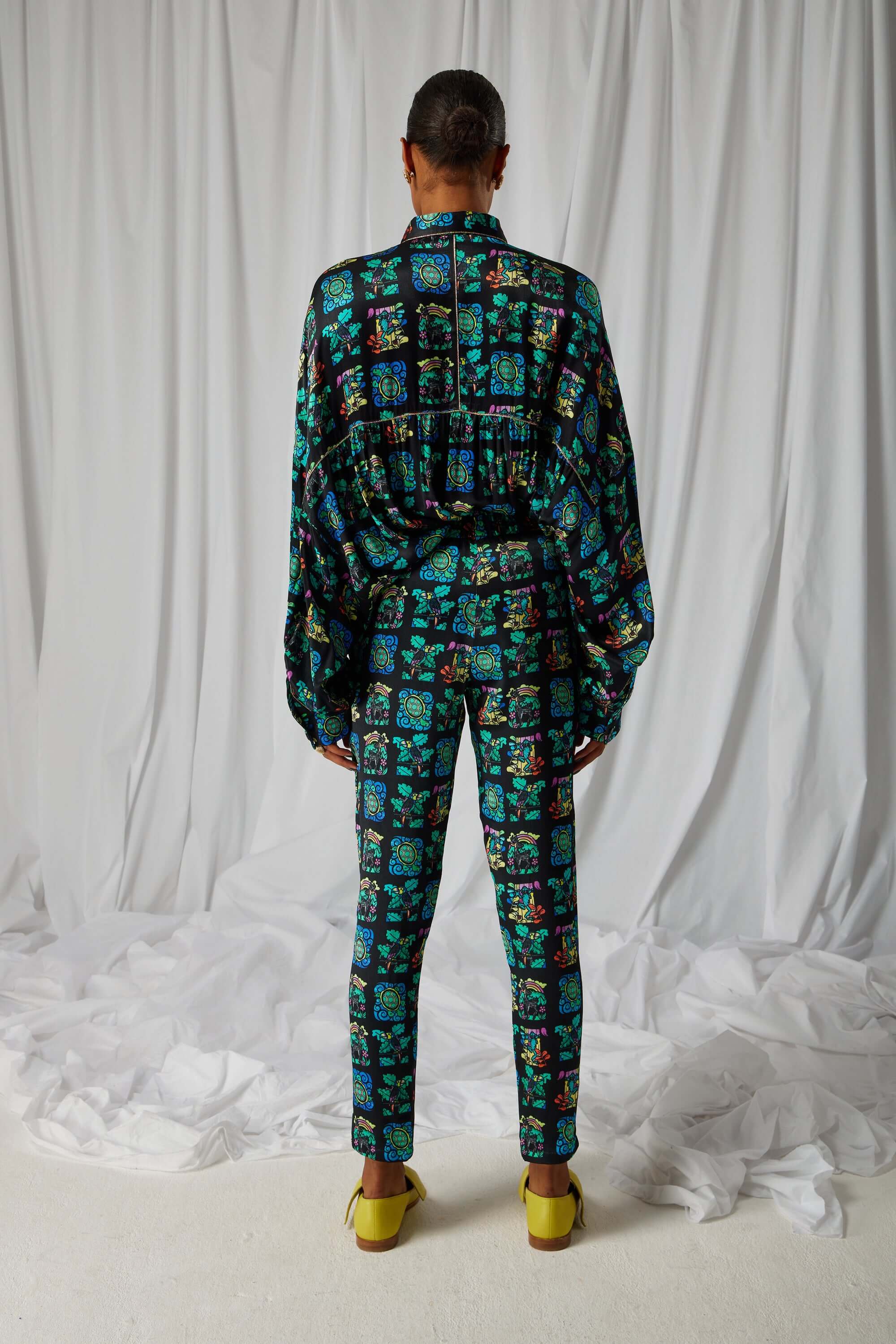 Pantalon Melchior en imprimé Moonlight