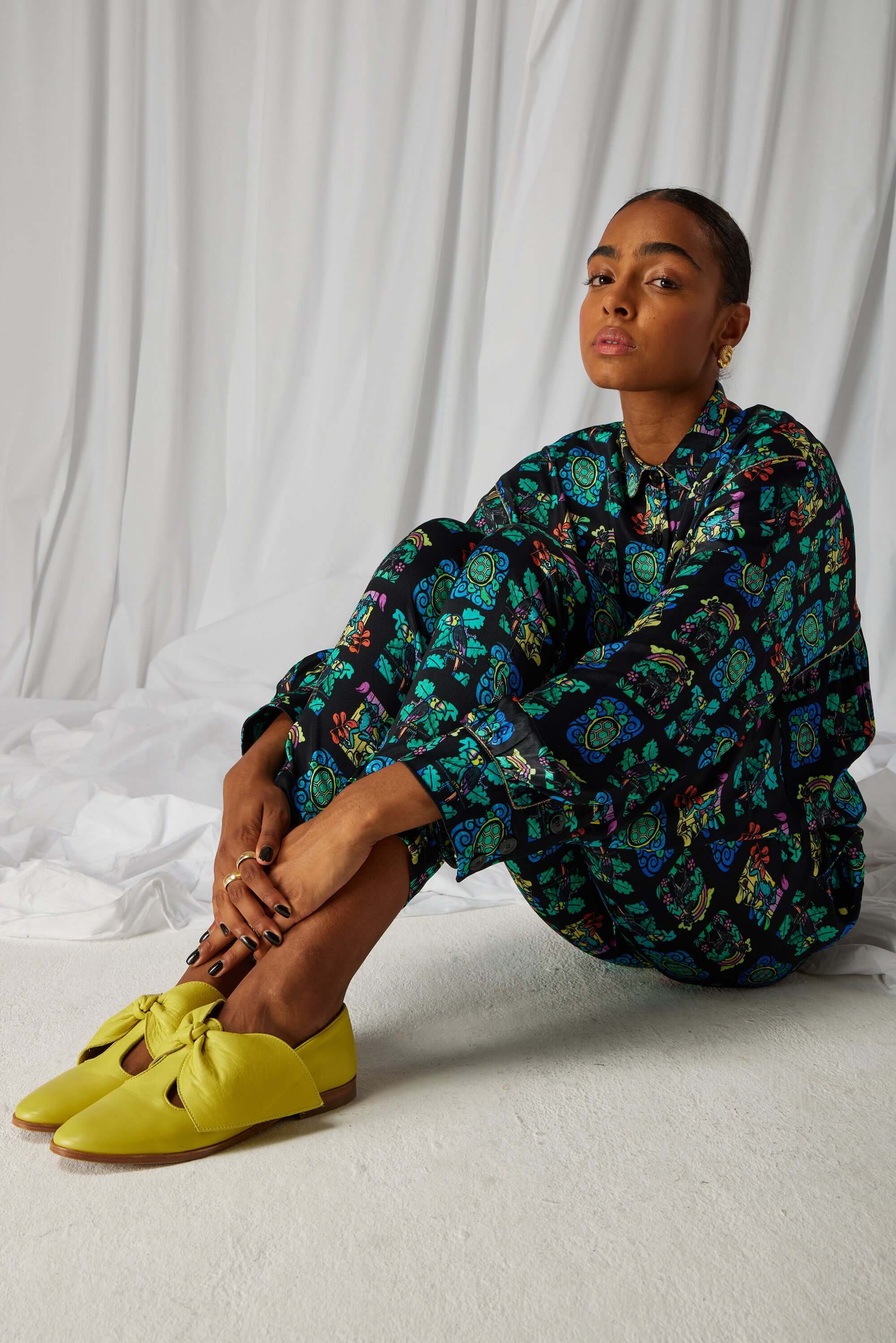 Pantalon Melchior en imprimé Moonlight