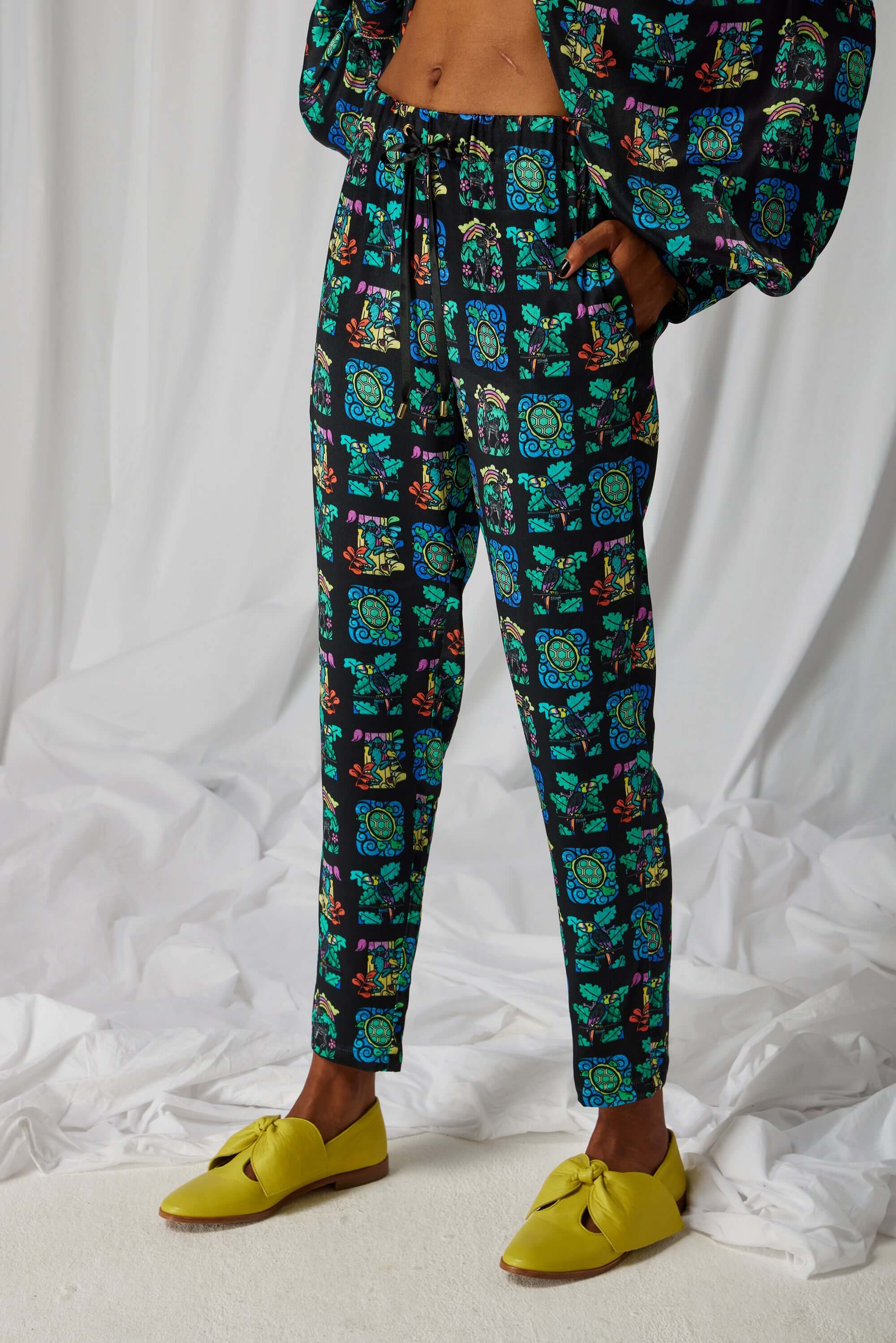 Pantalon Melchior en imprimé Moonlight