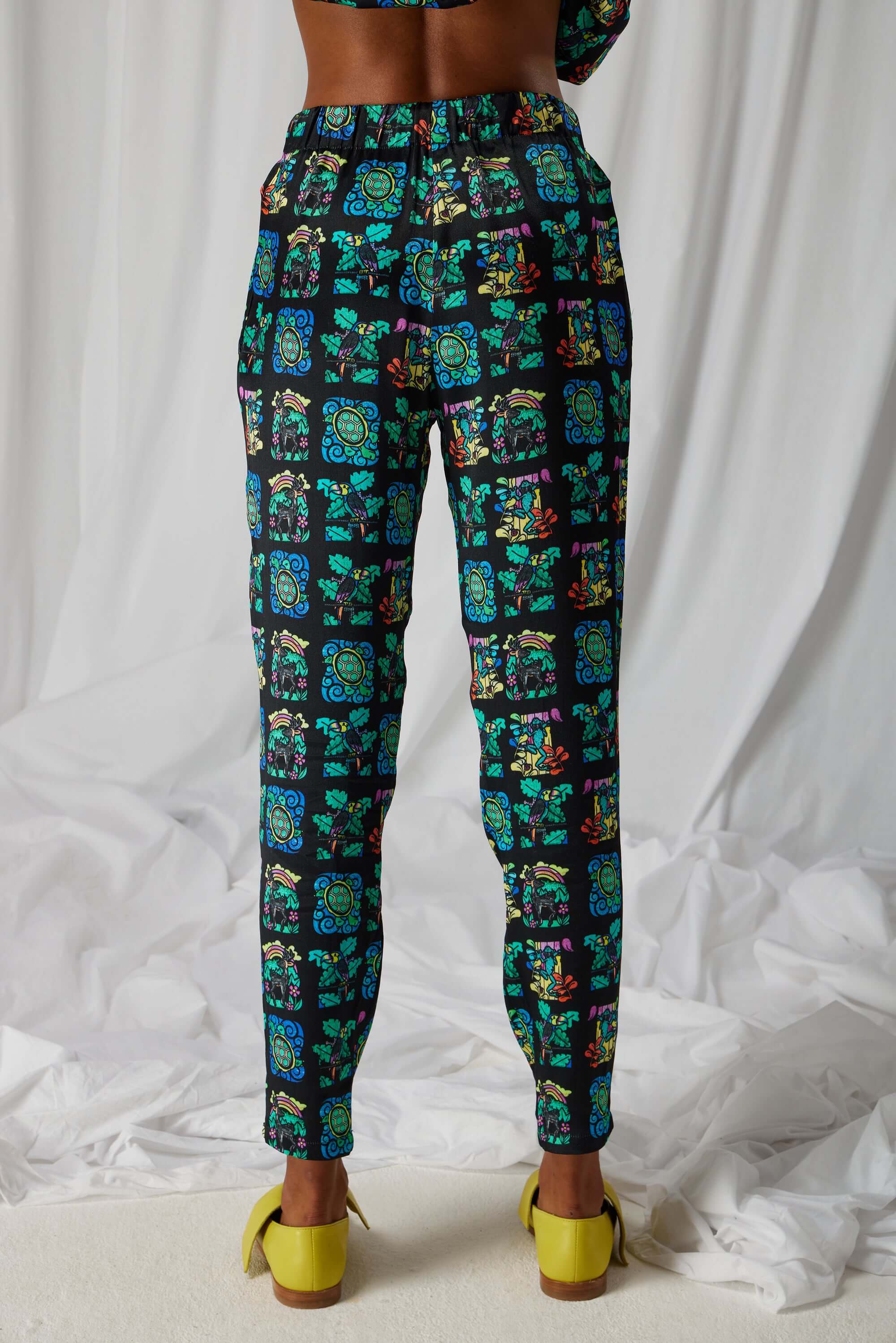 Pantalon Melchior en imprimé Moonlight