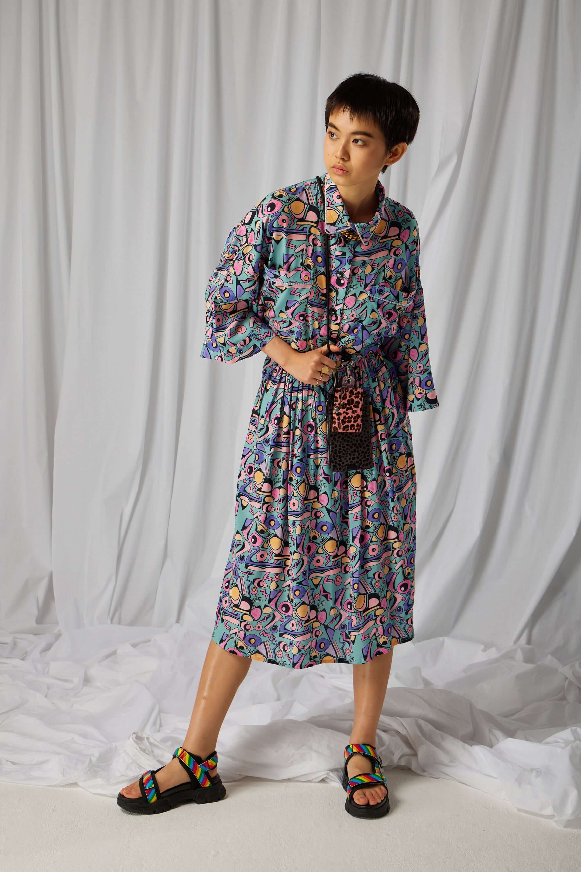 Jupo Orso court en imprimé Miami