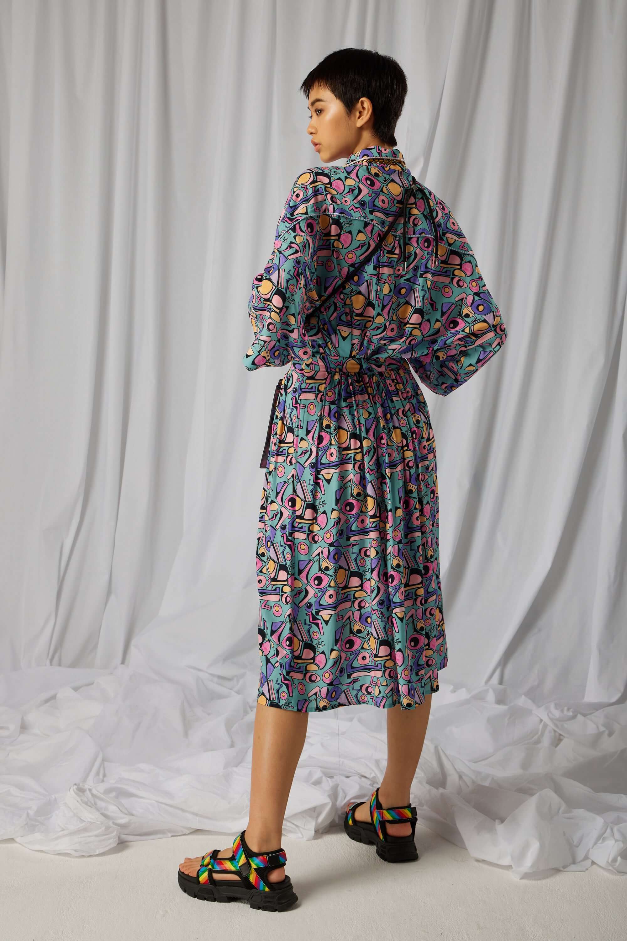 Jupo Orso court en imprimé Miami