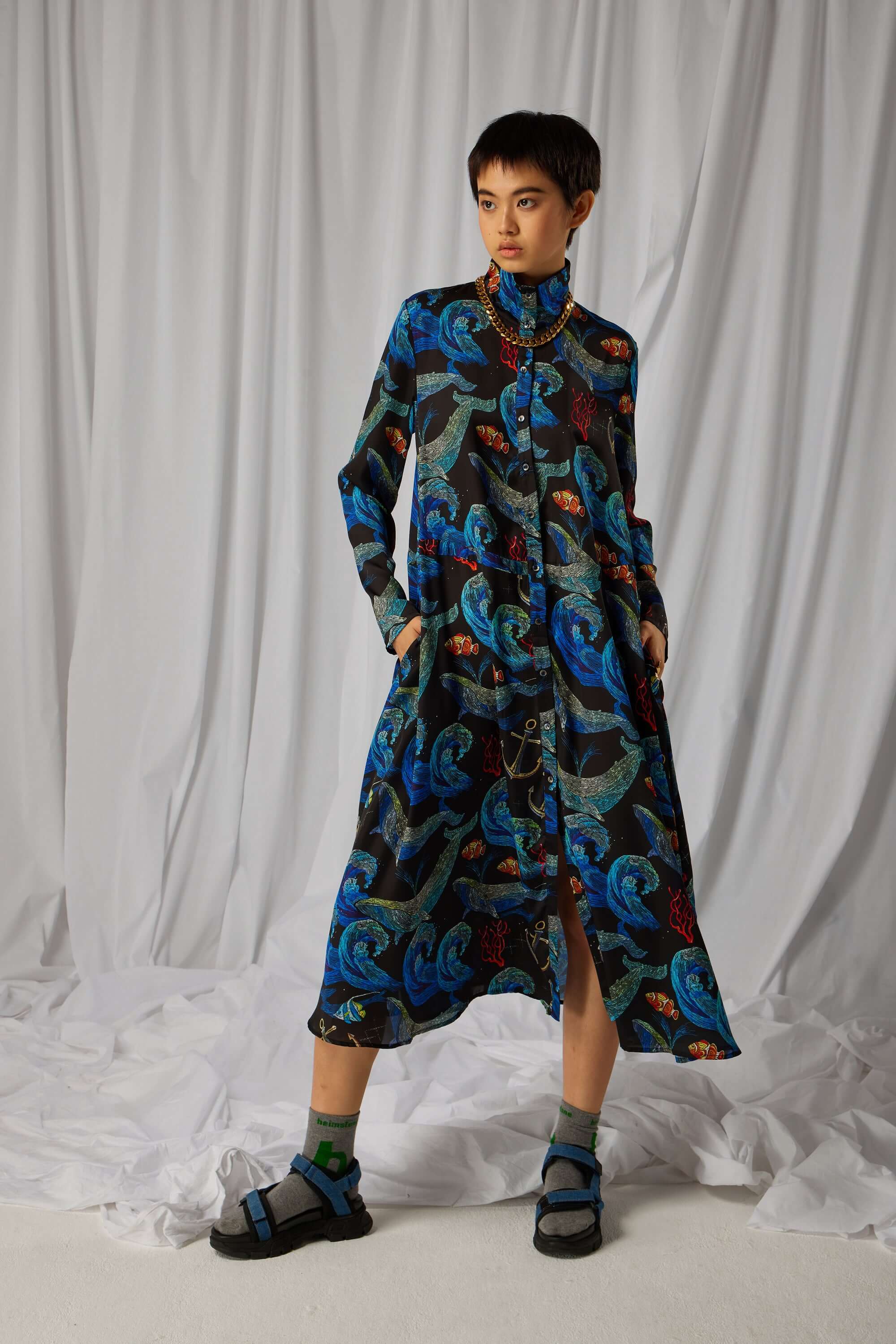 Robe Java en imprimé Tempête