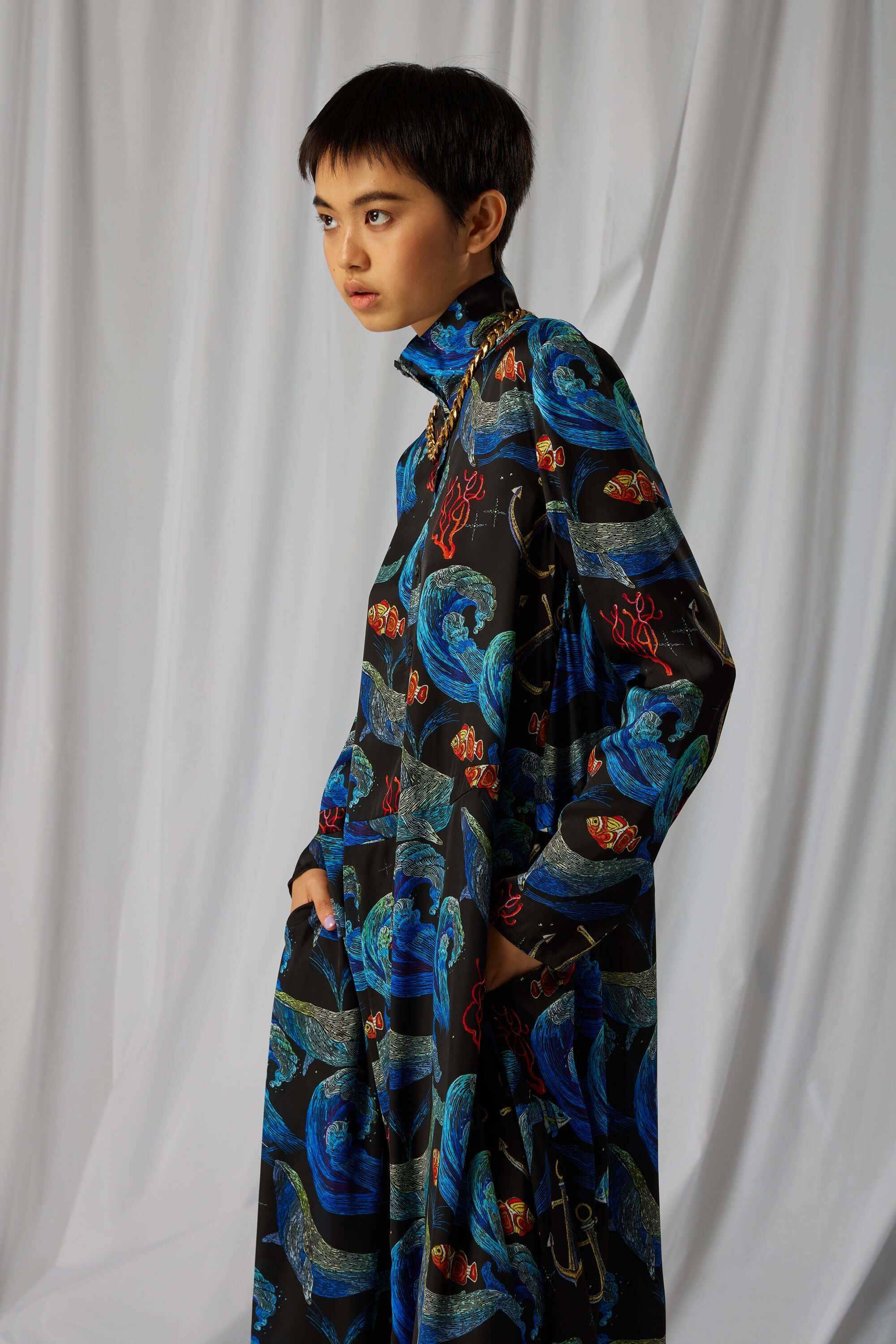 Robe Java en imprimé Tempête