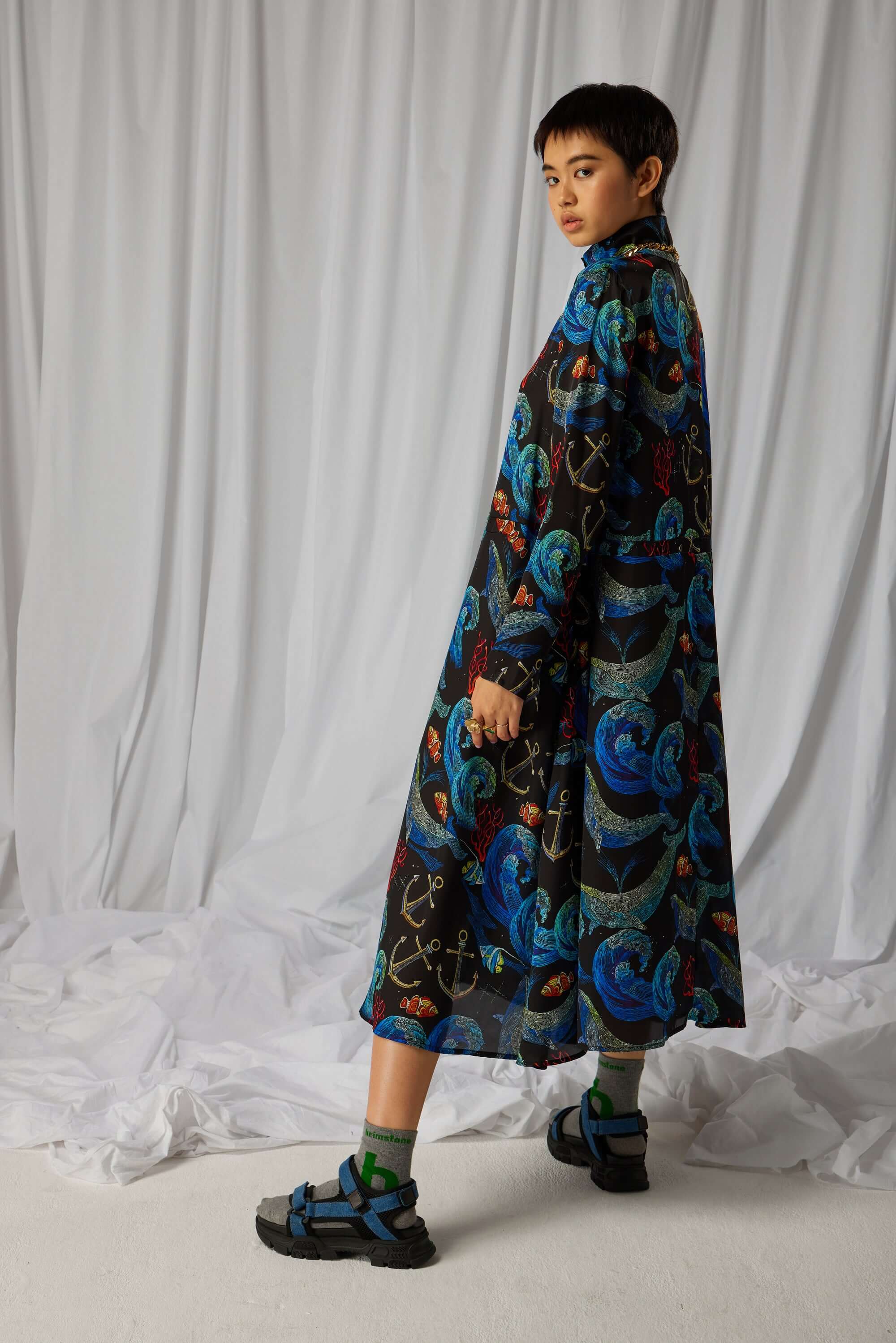 Robe Java en imprimé Tempête