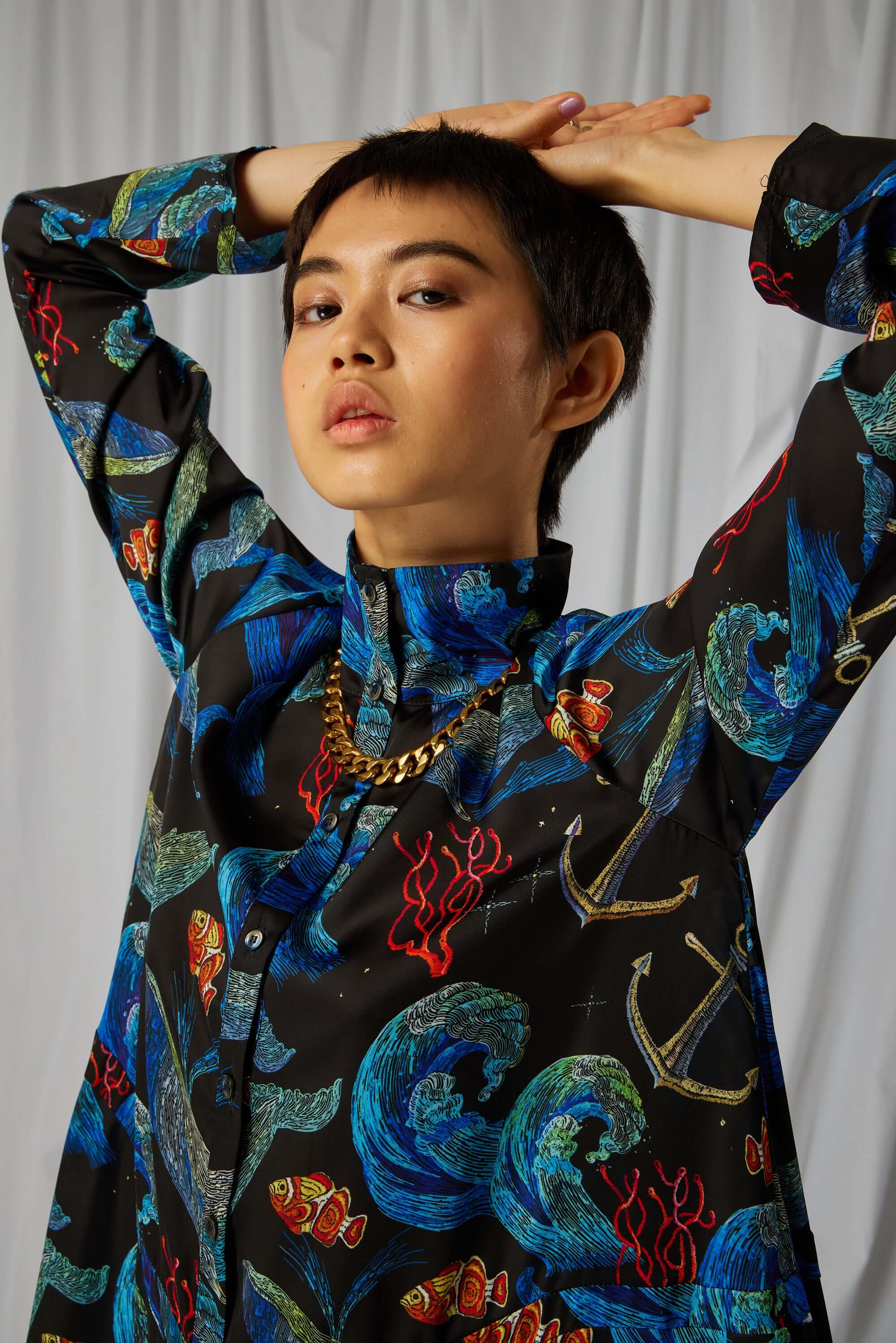 Robe Java en imprimé Tempête