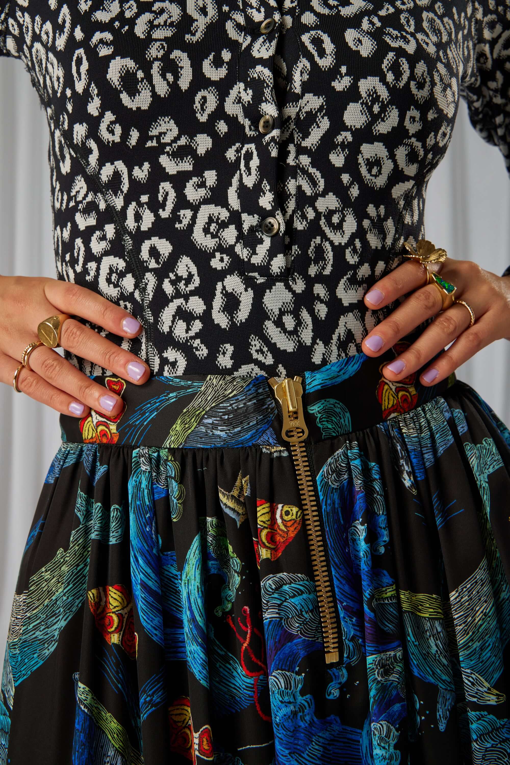 Orso skirt in Storm print