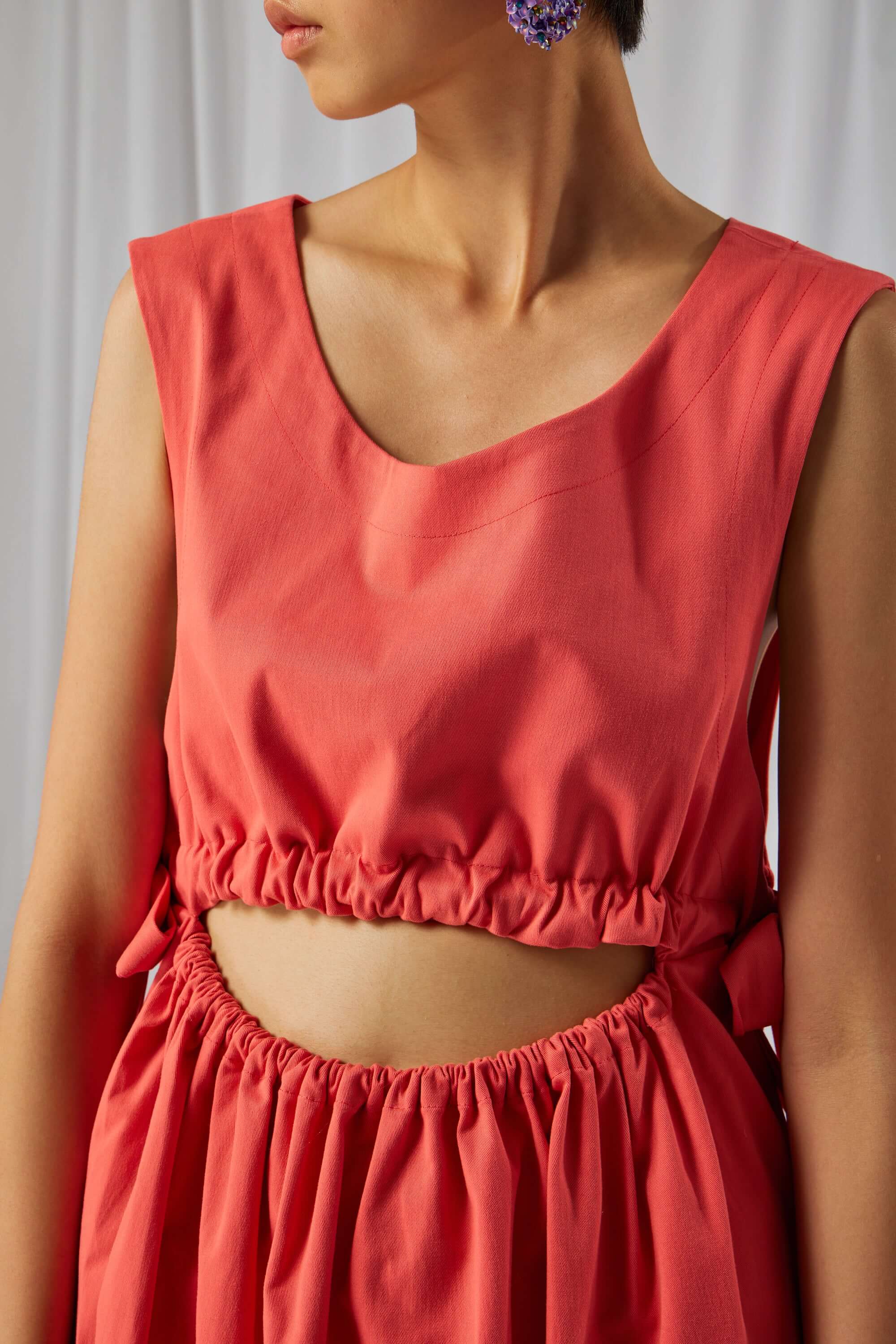 Robe Tatiana en coton Bleu de Travail