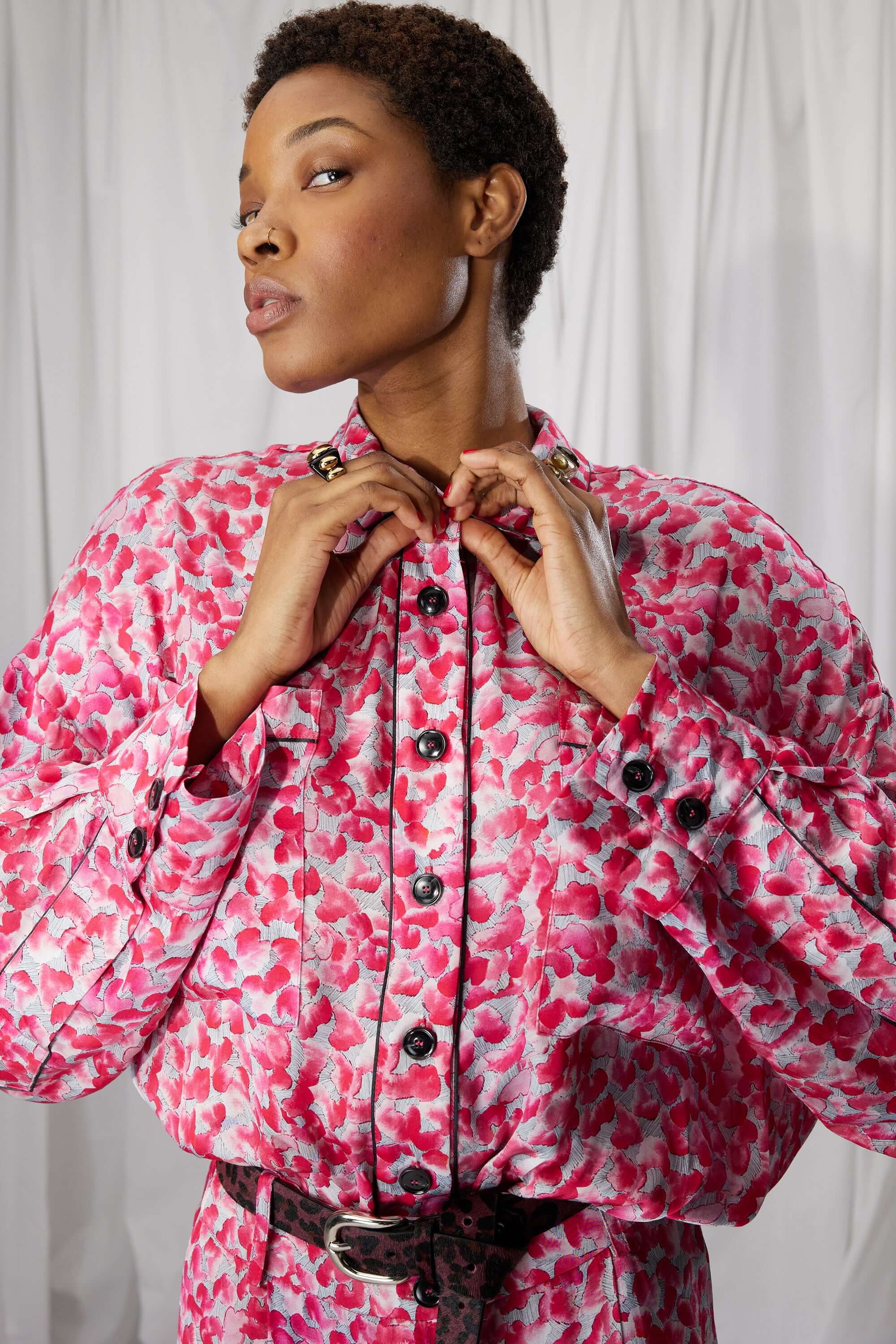 Astrée shirt in Halo print