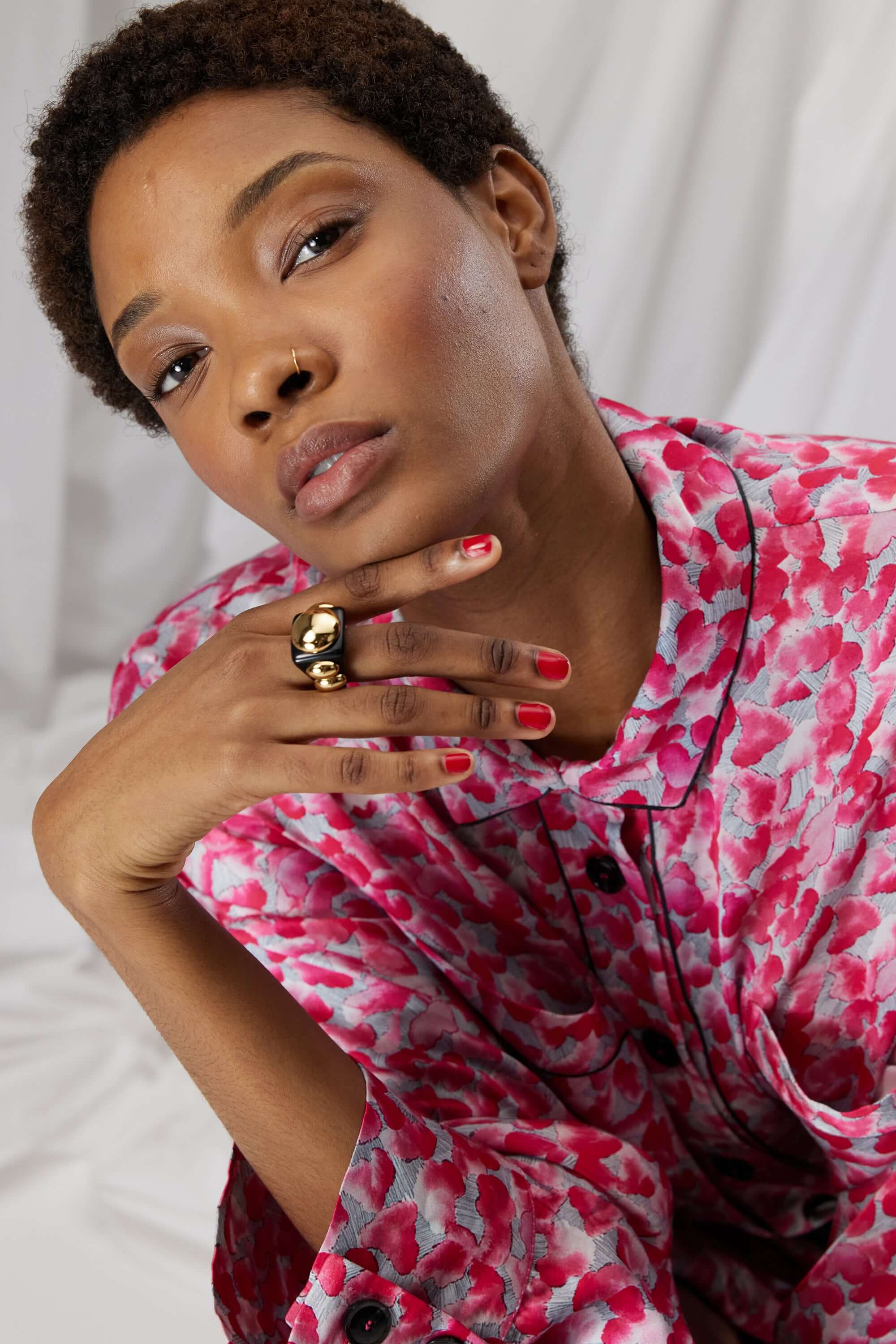 Astrée shirt in Halo print