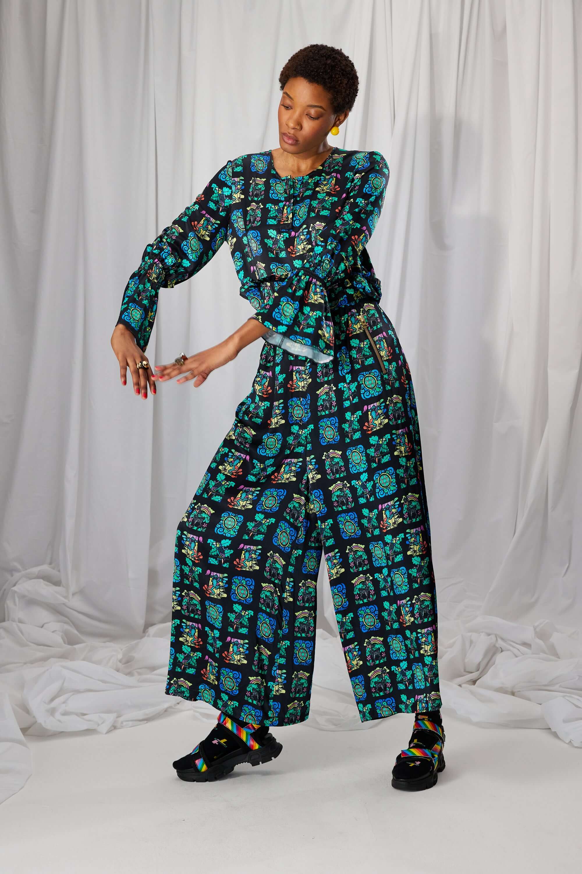 Panda shirt in Moonlight print