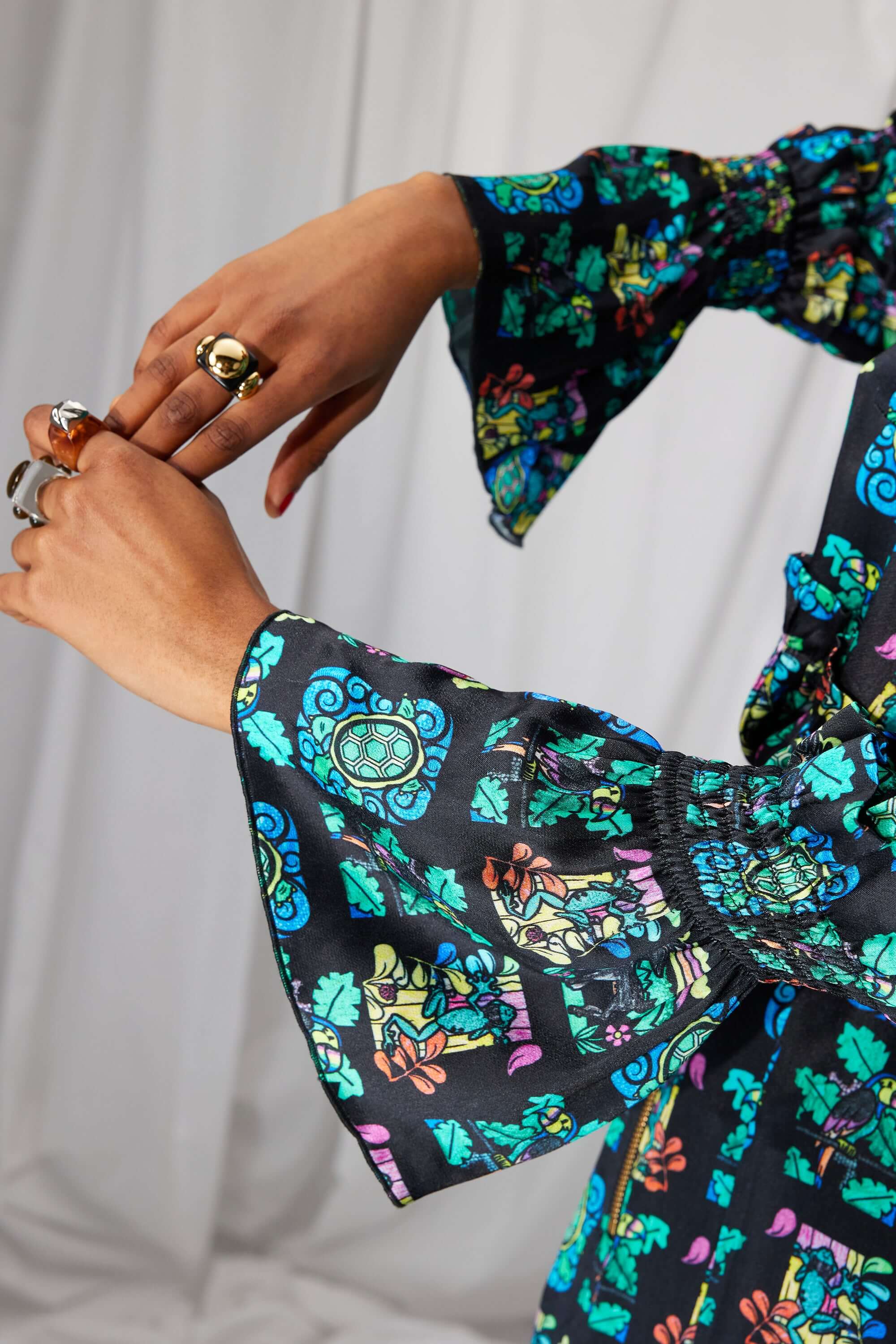 Panda shirt in Moonlight print