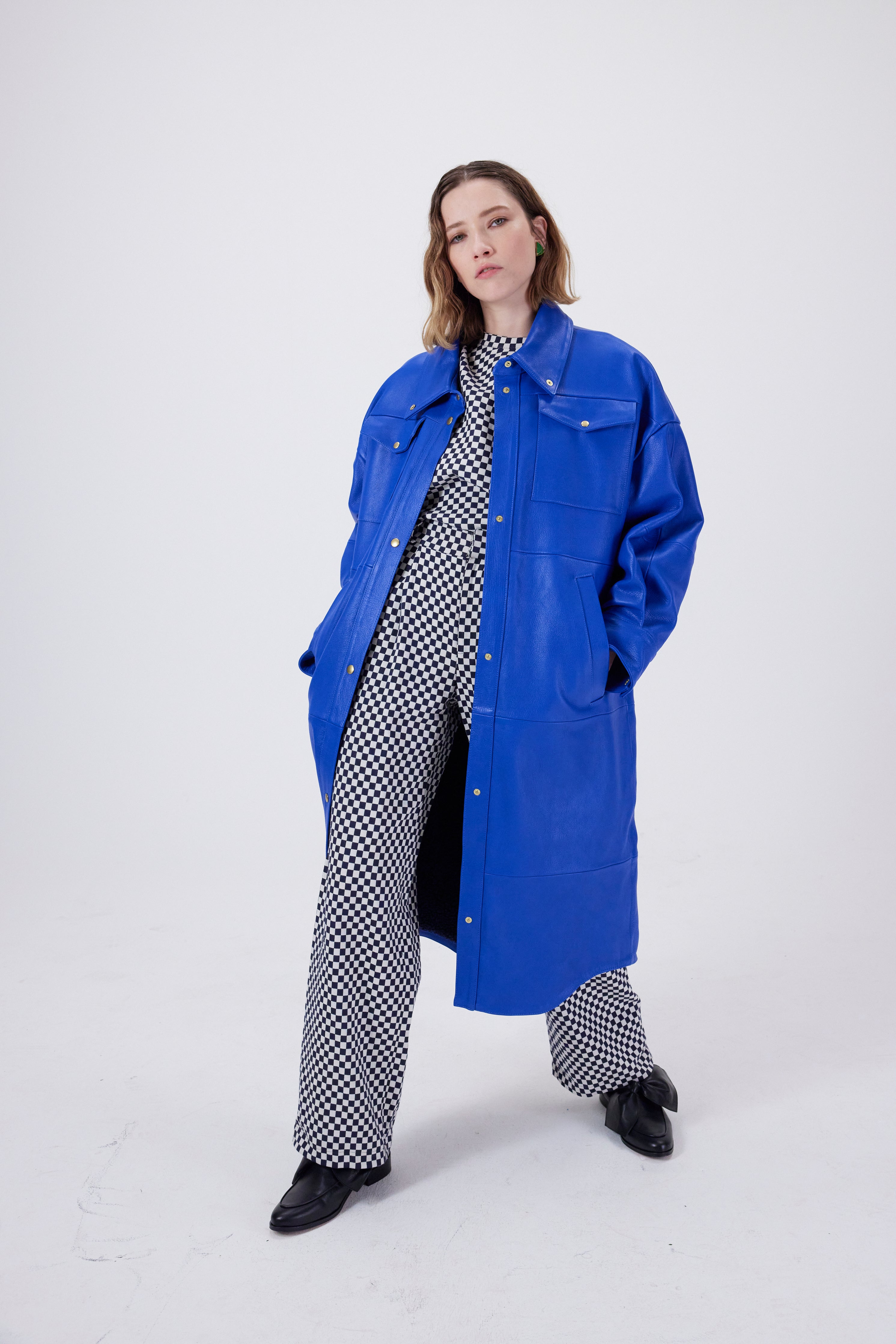 Pantalon Moor en jacquard damier