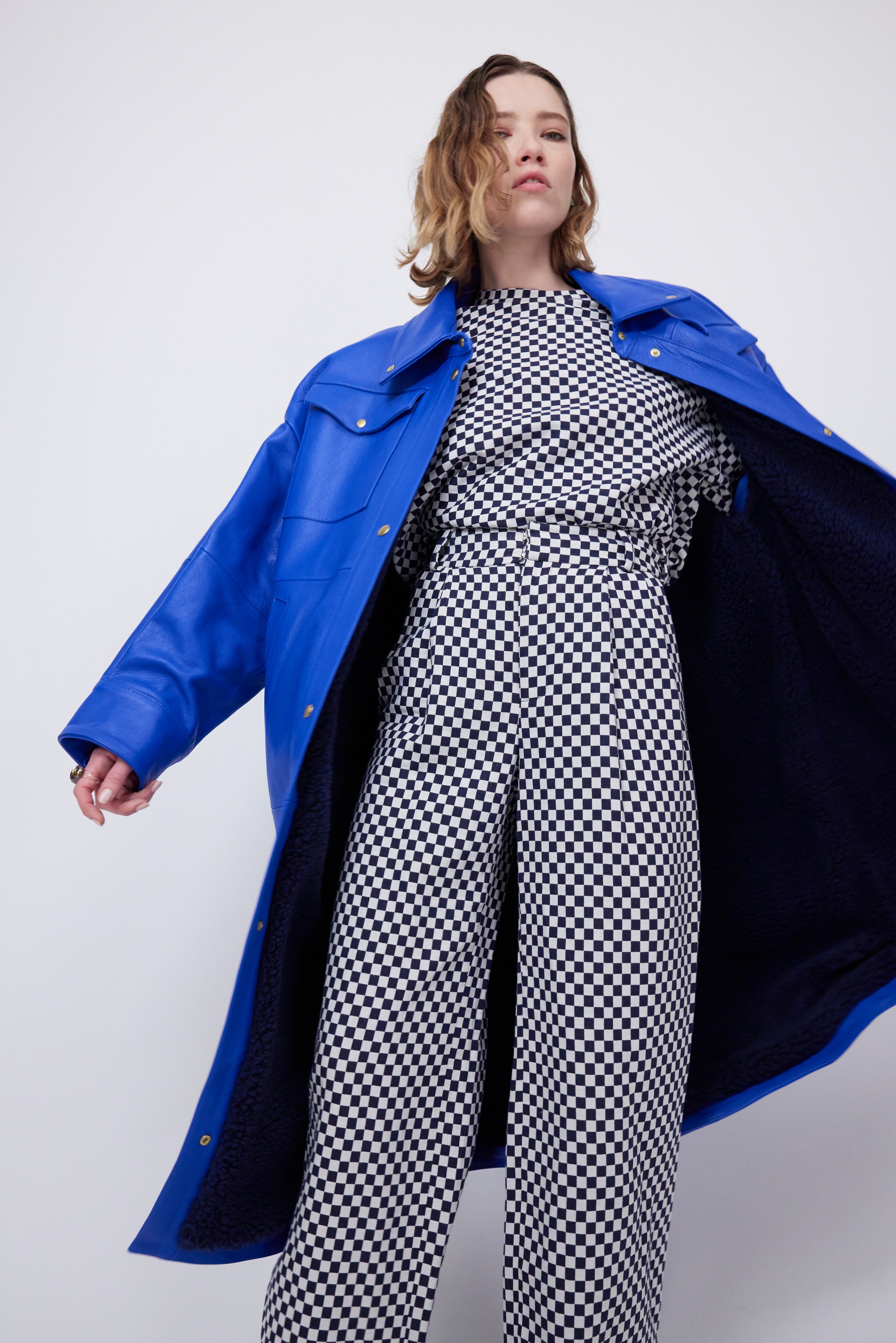 Pull Bobbi en jacquard damier