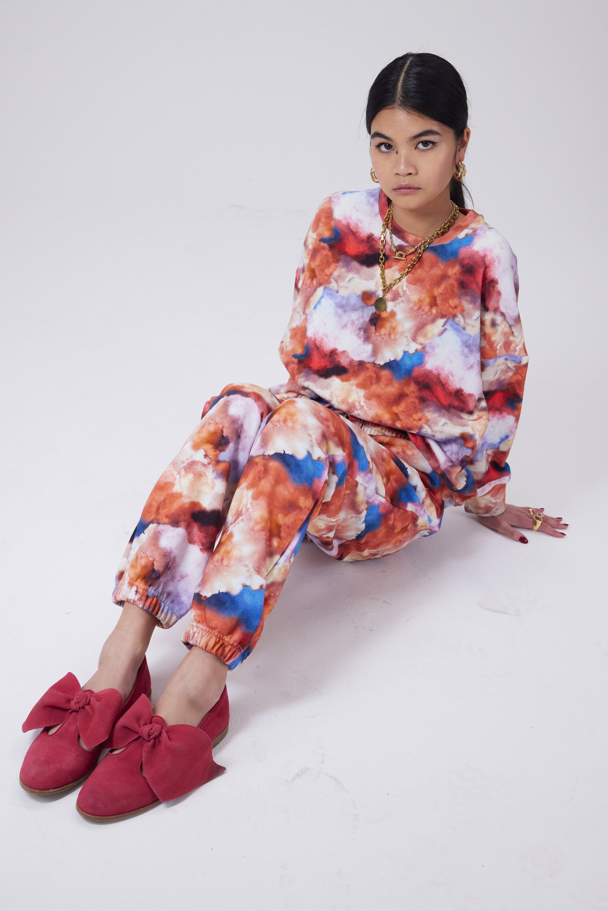 Pantalon Kiara en imprimé Madone