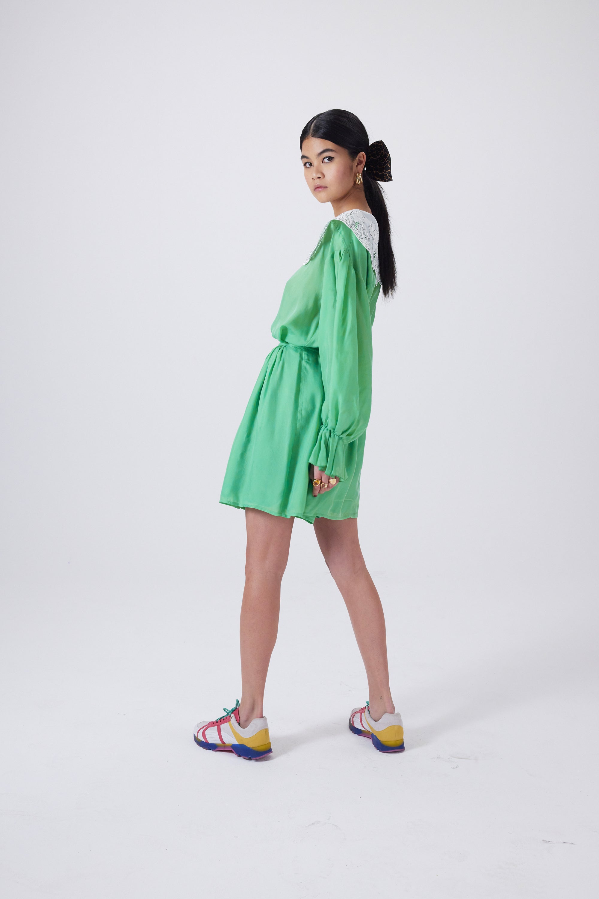 Tutu Orso en cupro vert chlororylle