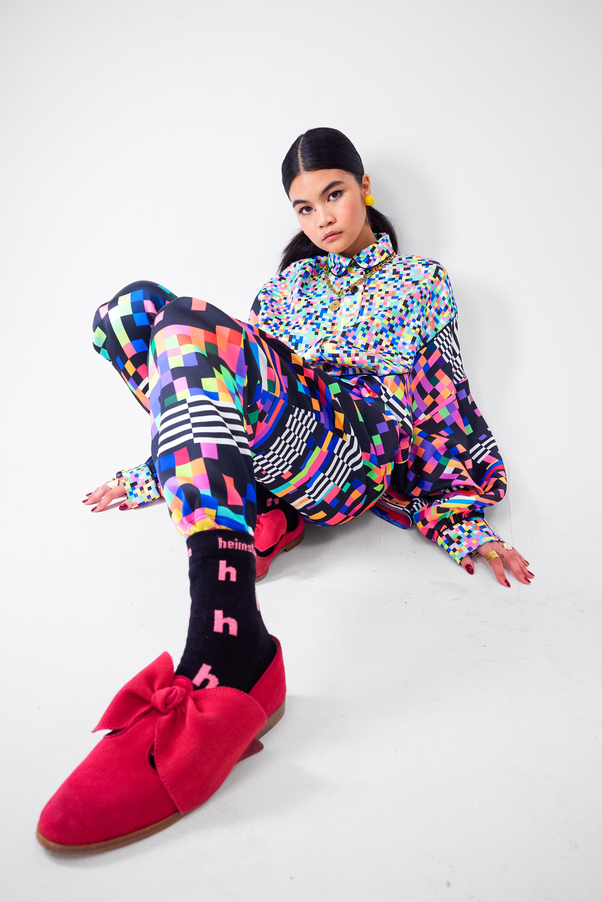 Pantalon Gabriel en imprimé Zapping