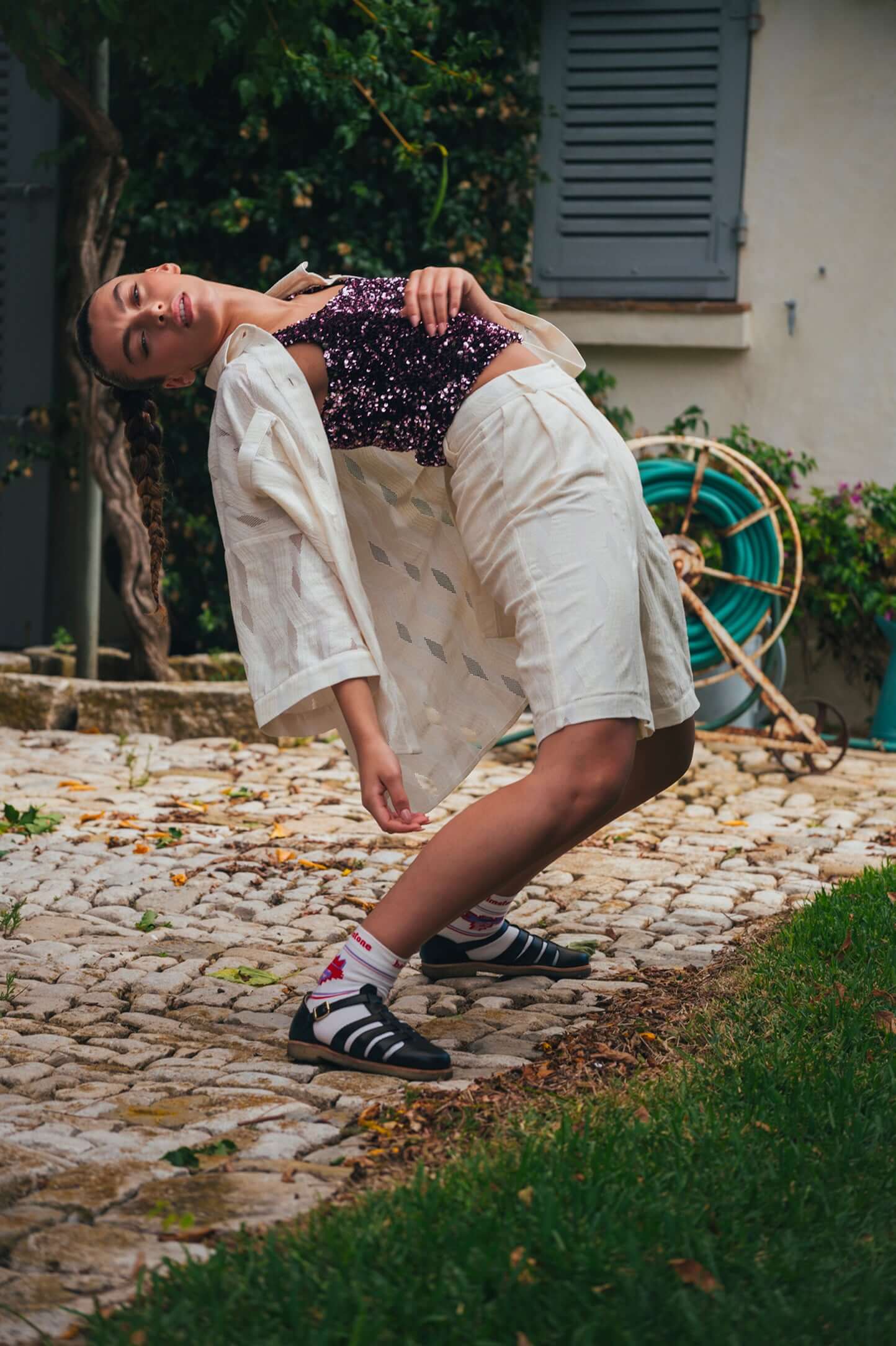 Moor bermuda in Metronimic lace