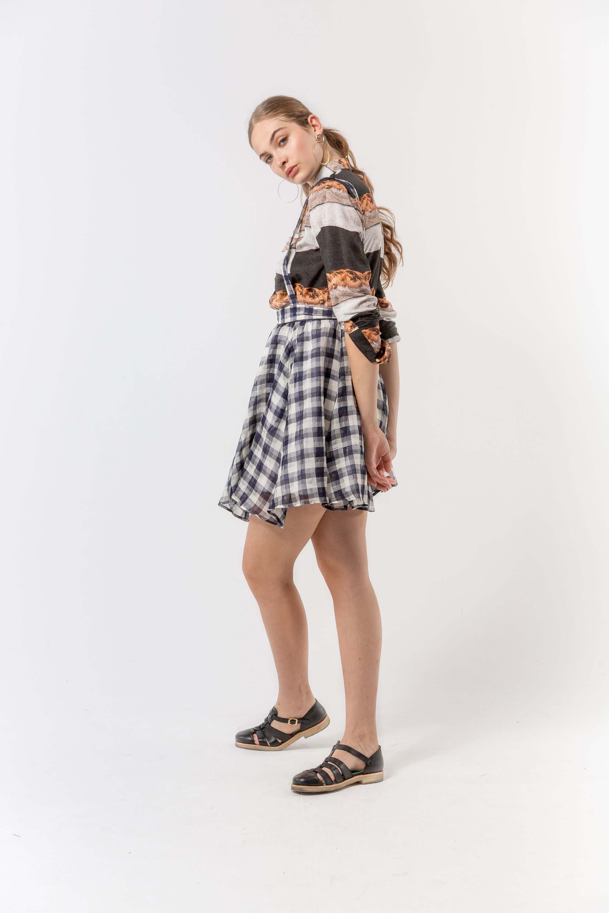 Jupe Decatur en organza vichy XXL