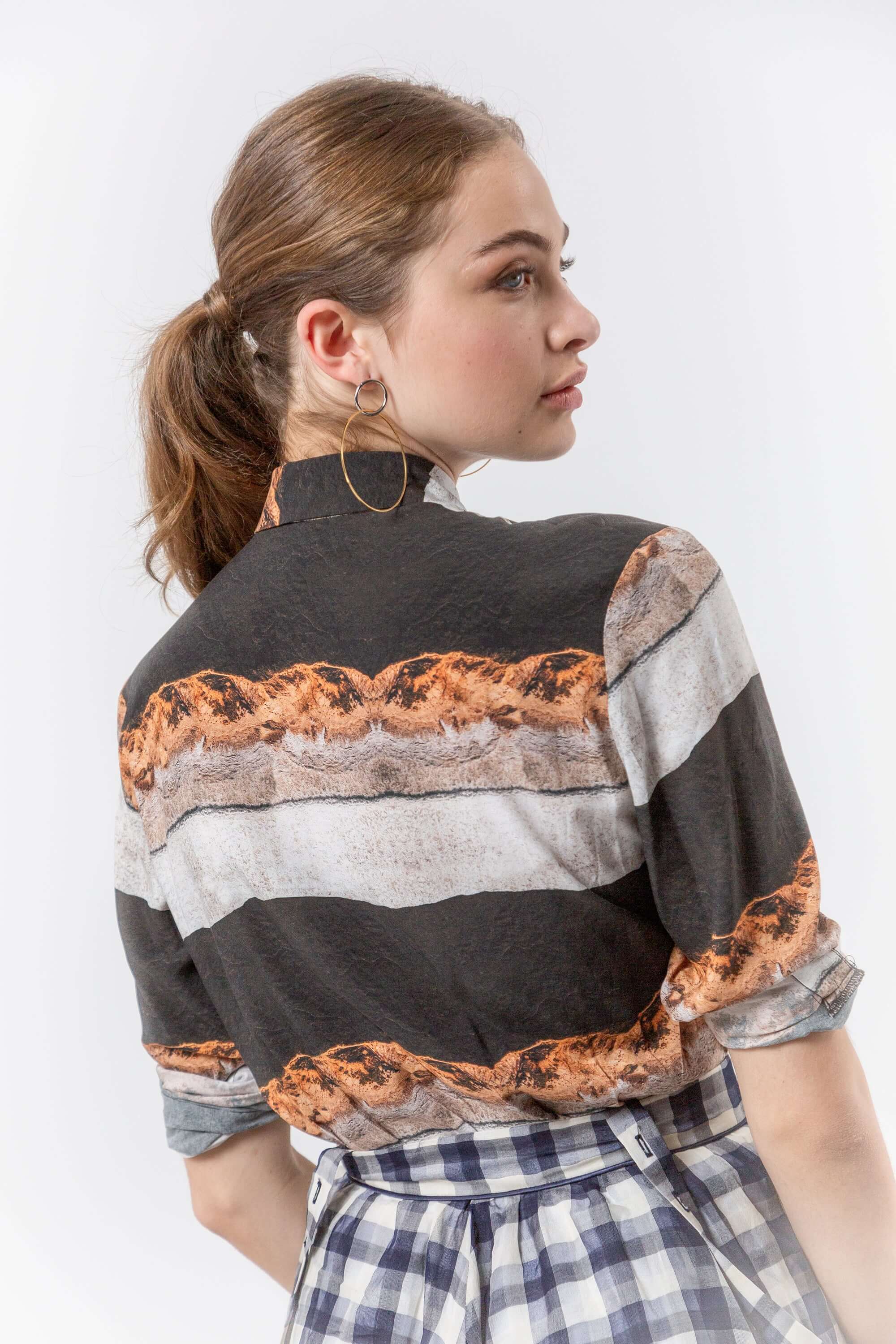 Chemise Dori en imprimé stone