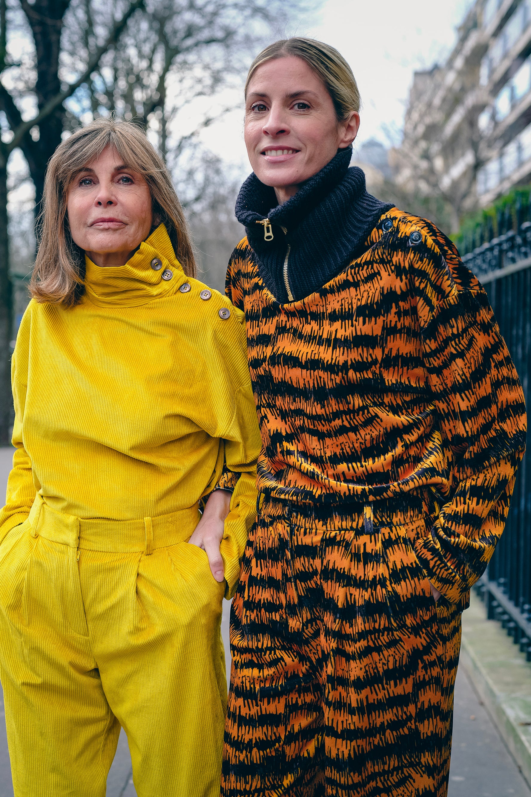 Pull Bobbi en imprimé Pigment safran