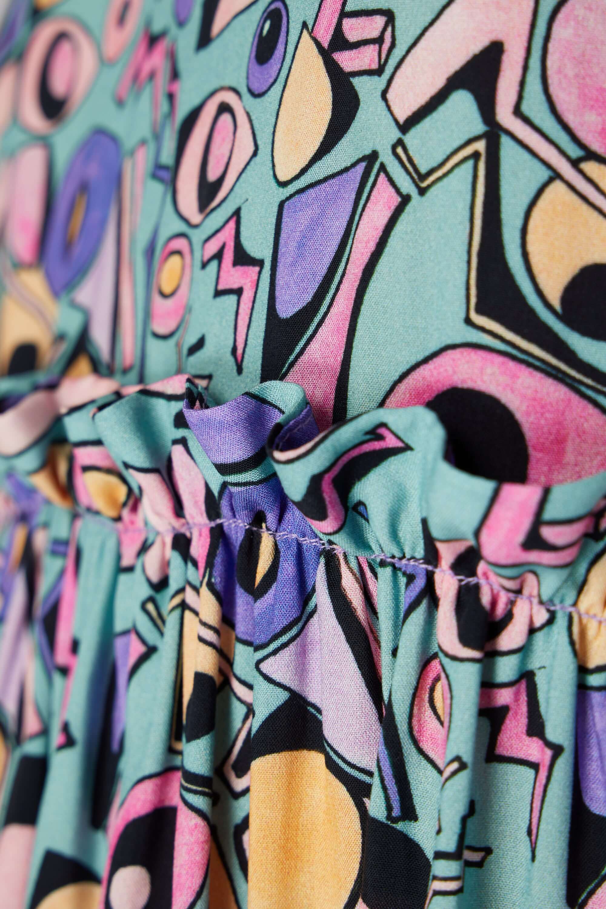 Kaya dress in Miami Factory print