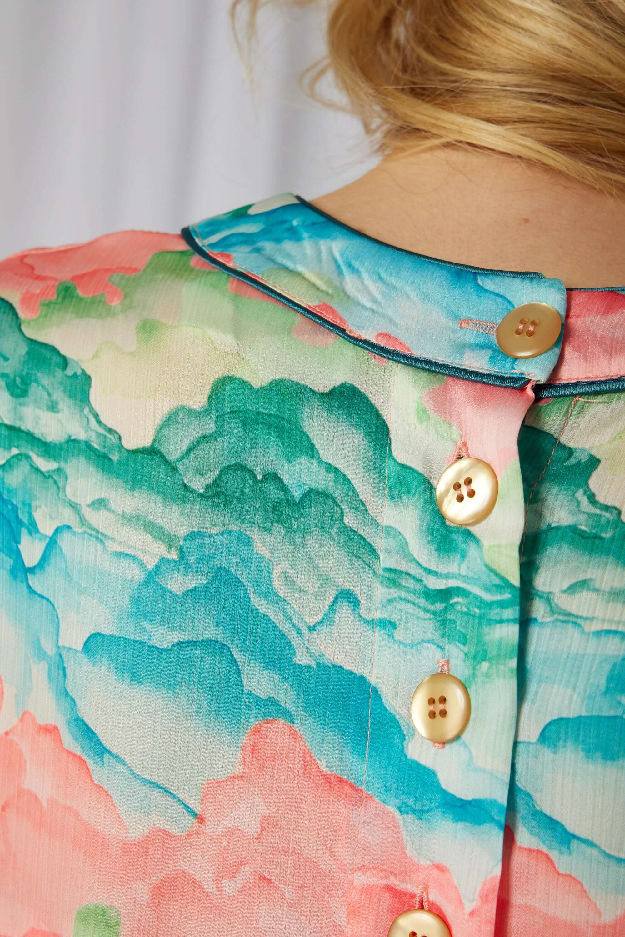 Gaya dress in Nuit Blanche print