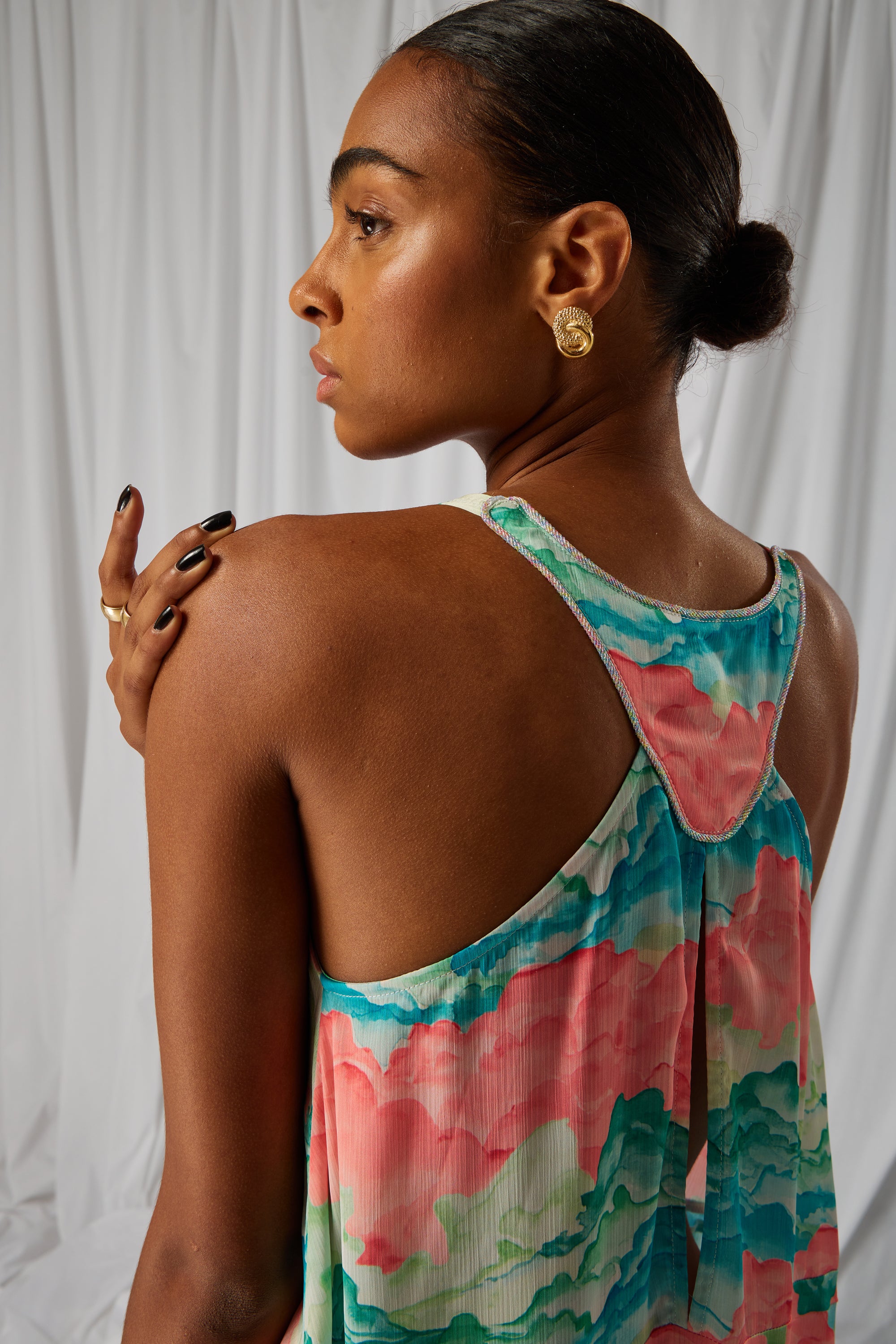 Robe Java en imprimé Nuit Blanche