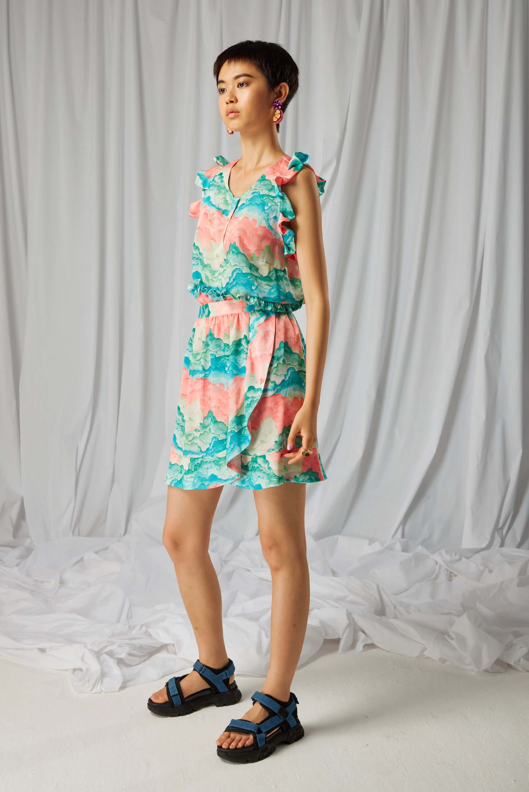 Kaya blouse in Nuit Blanche print