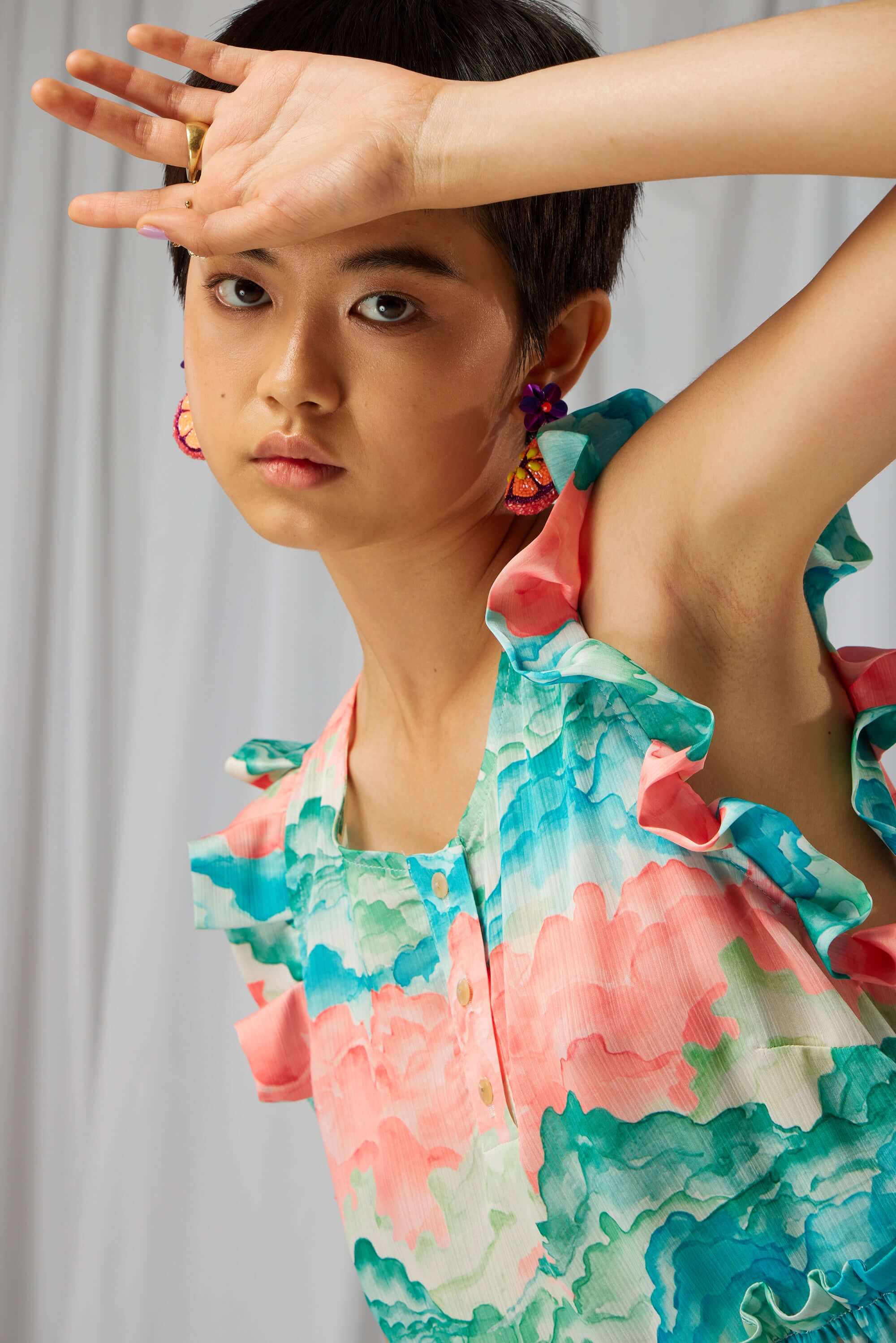 Kaya blouse in Nuit Blanche print