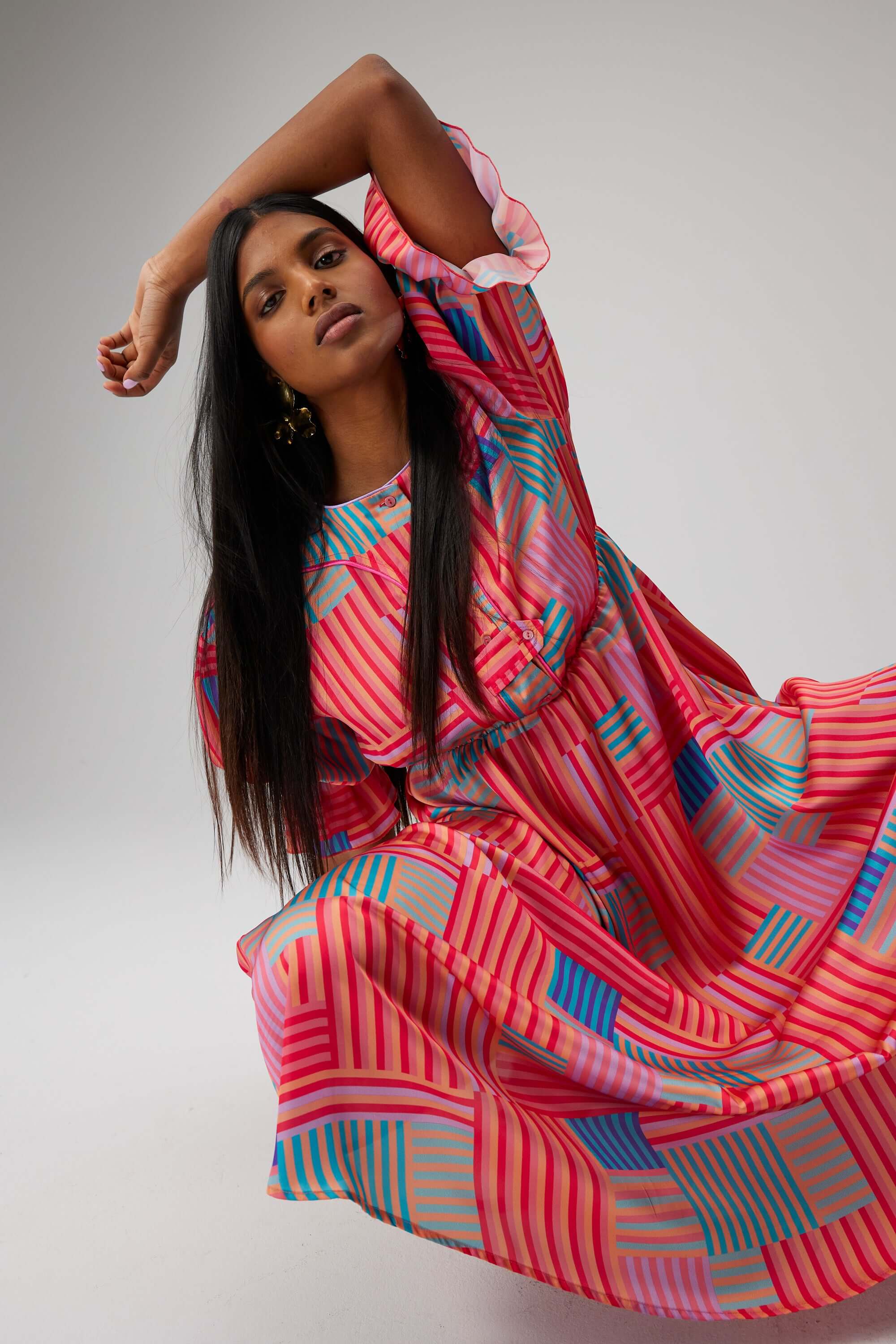 Robe Soma en imprimé Strike