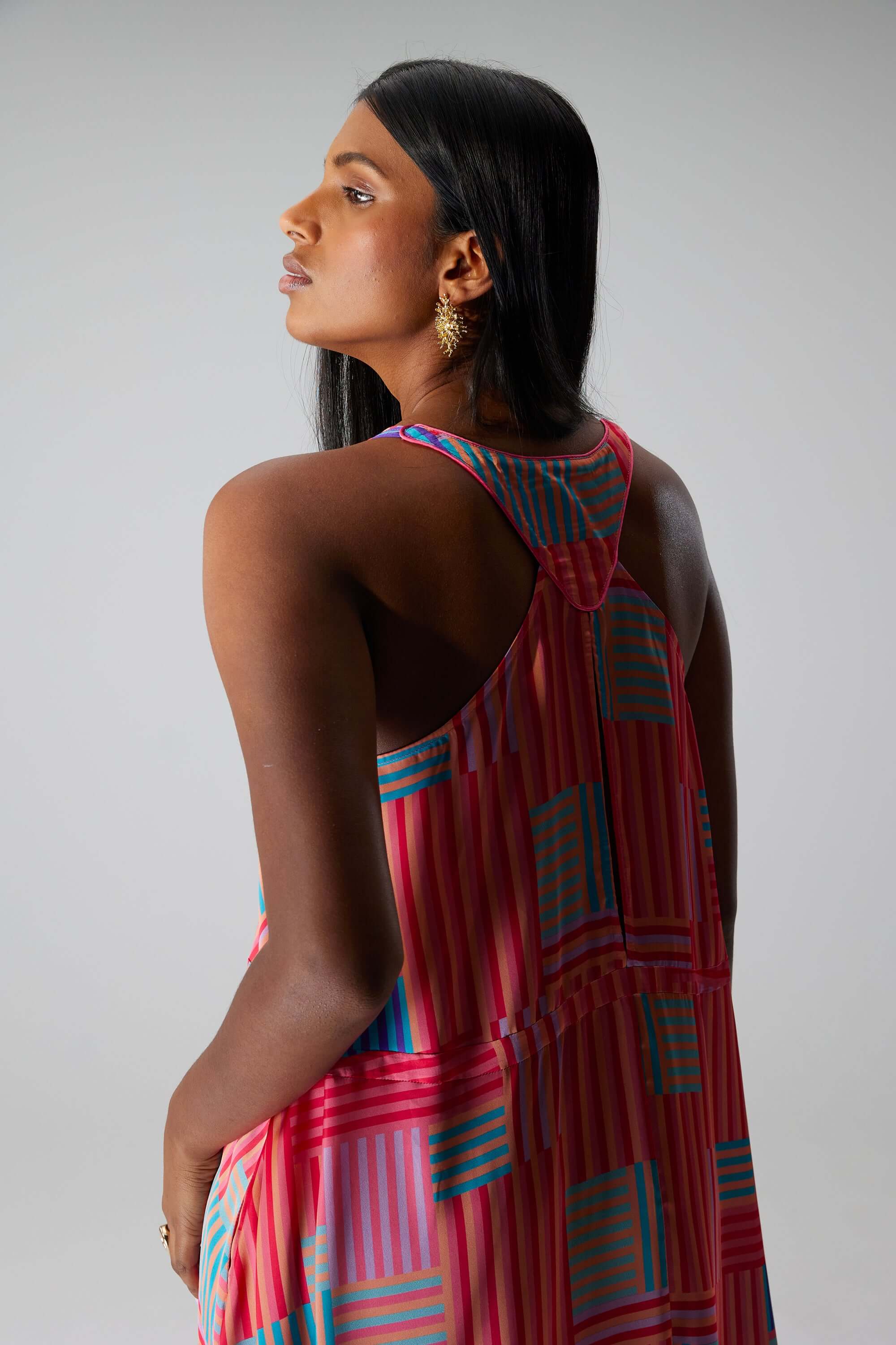 Java dress in Strike print