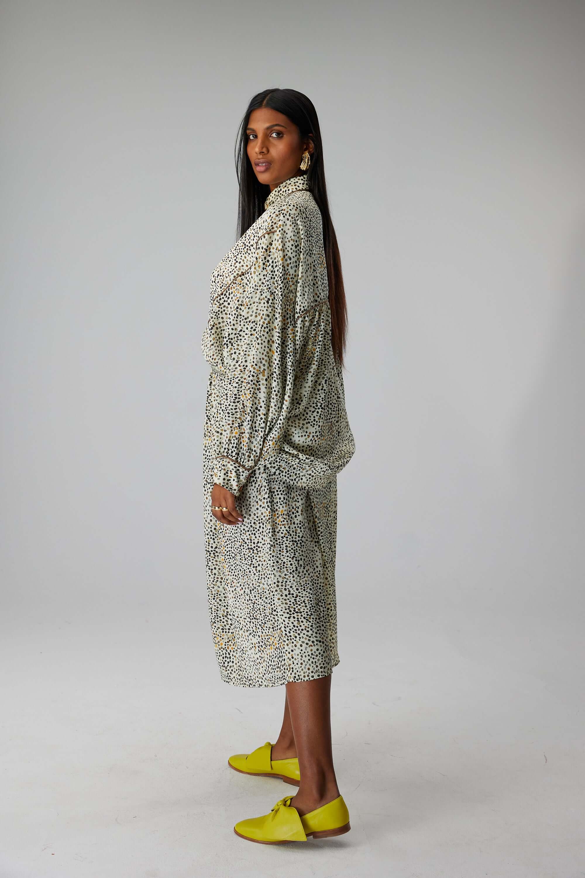 Jupon Orso en imprimé Panthère blanche