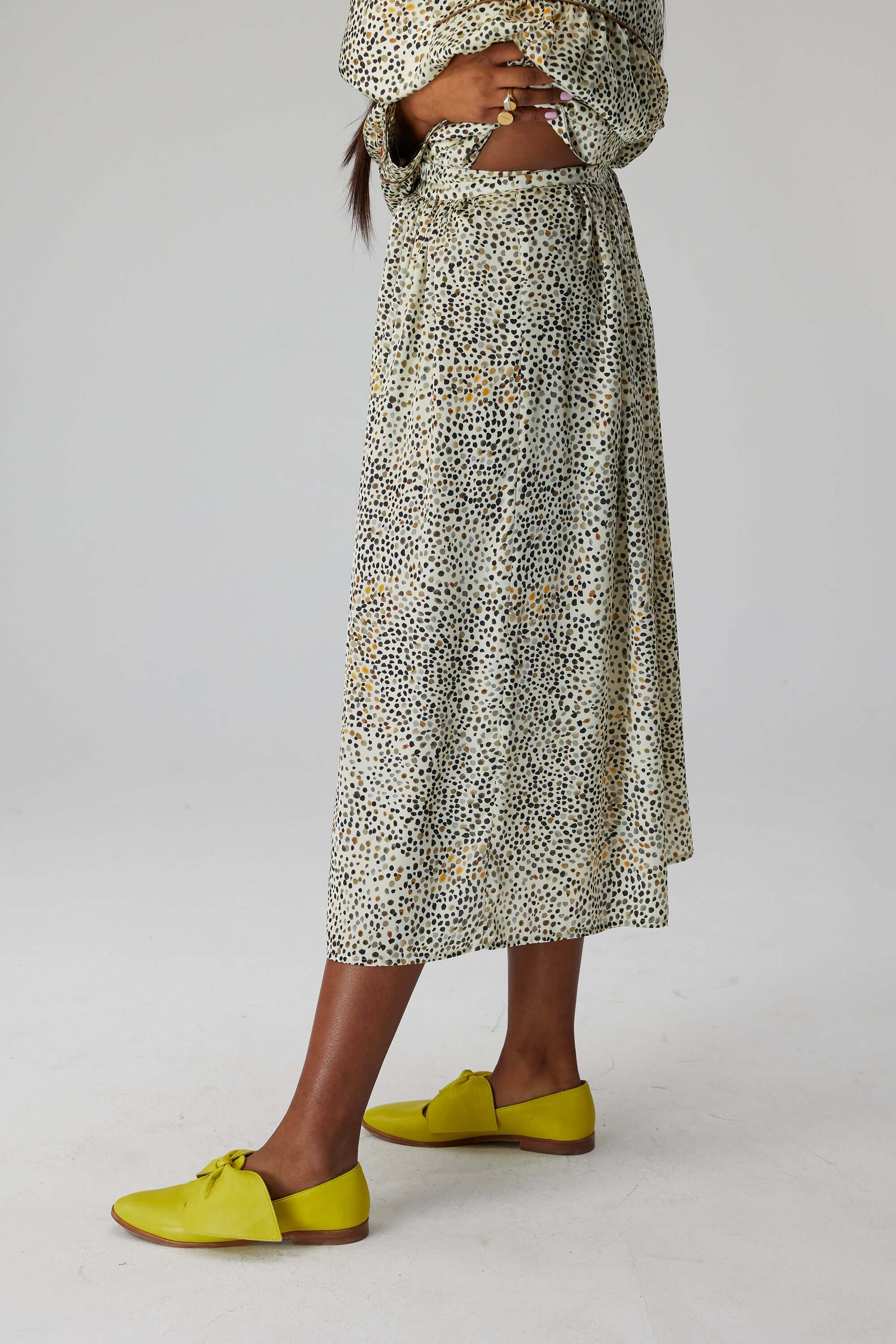 Jupon Orso en imprimé Panthère blanche