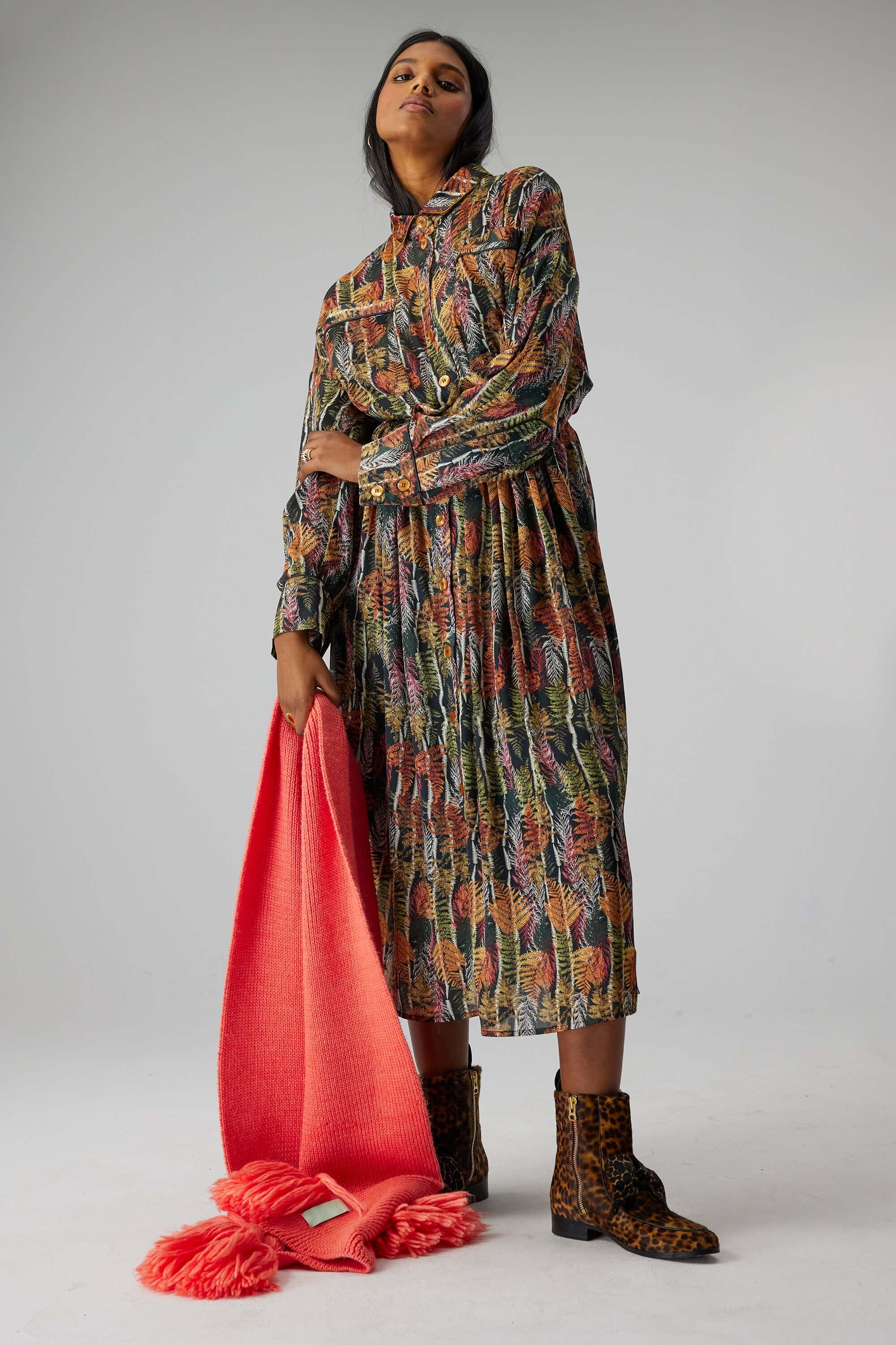 Chemise Astree en imprimé Fern